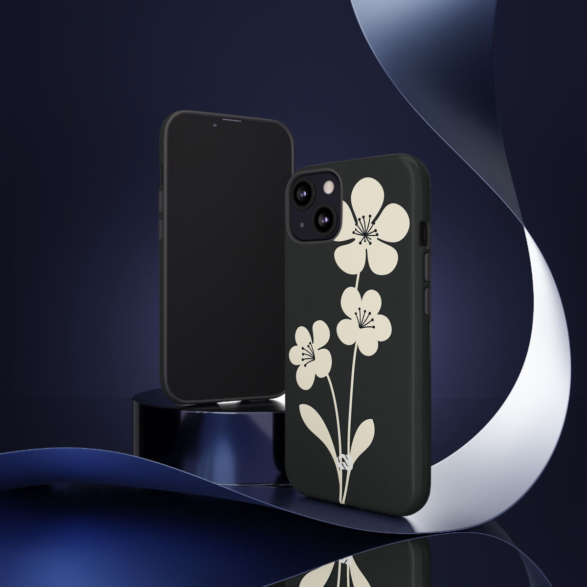 Nordic Blossom · Tough Phone Case for iPhone · Black