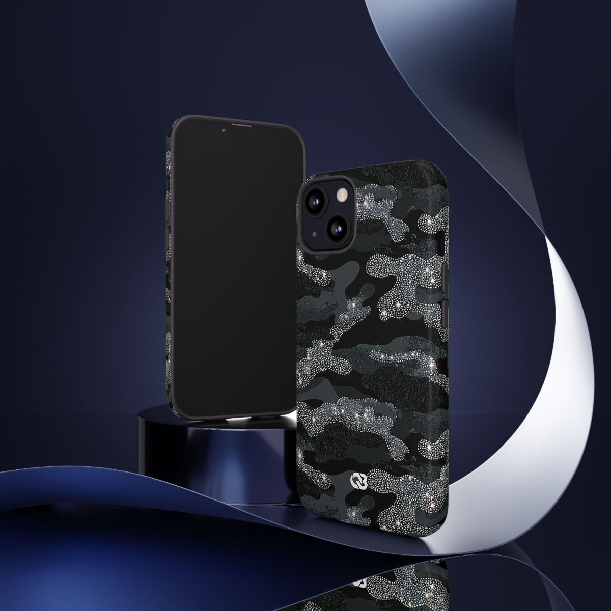 Glitter Shadow Camo · Tough Phone Case for iPhone · Black