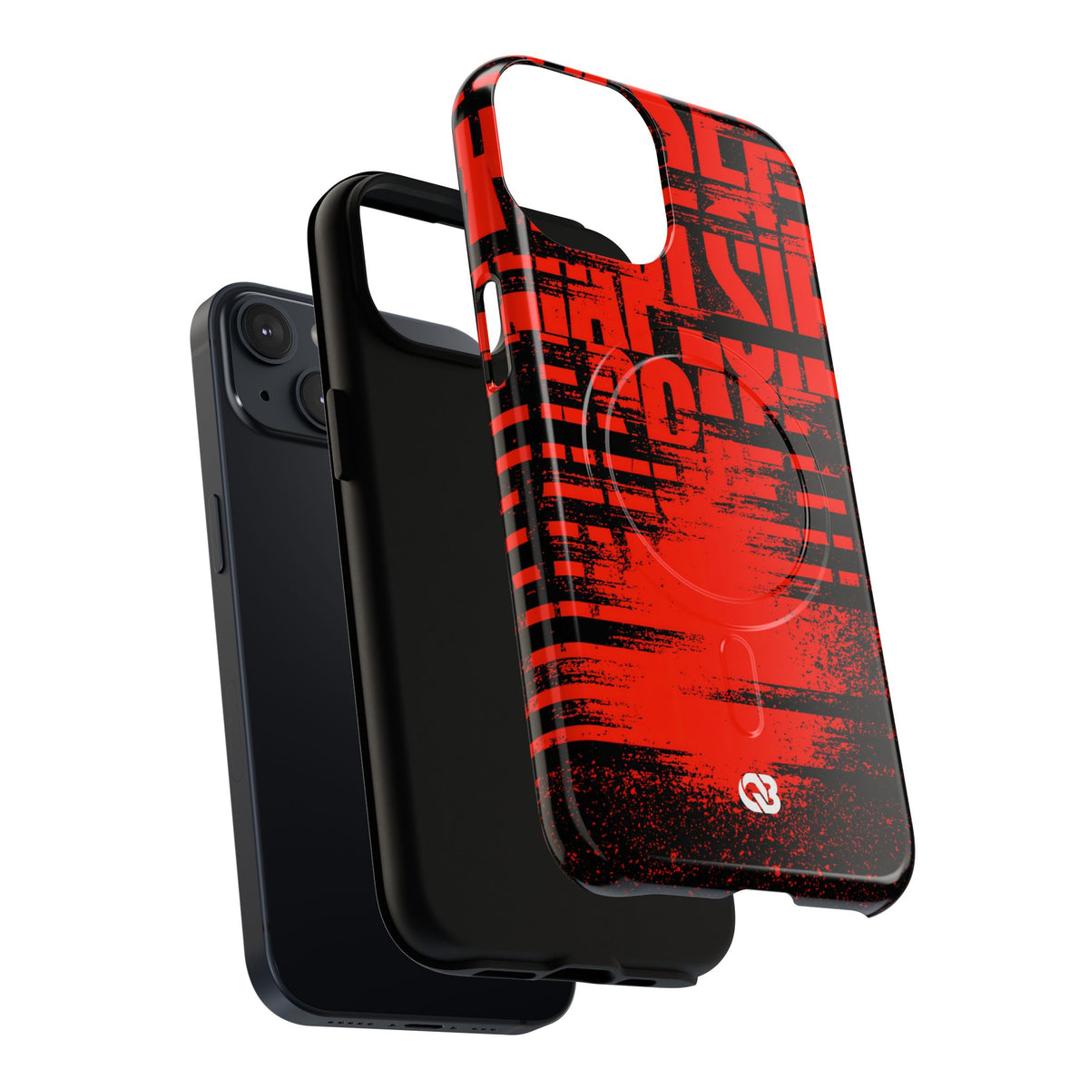 Crimson Redaction · Tough 2.0 Magnetic Phone Case for iPhone · Black