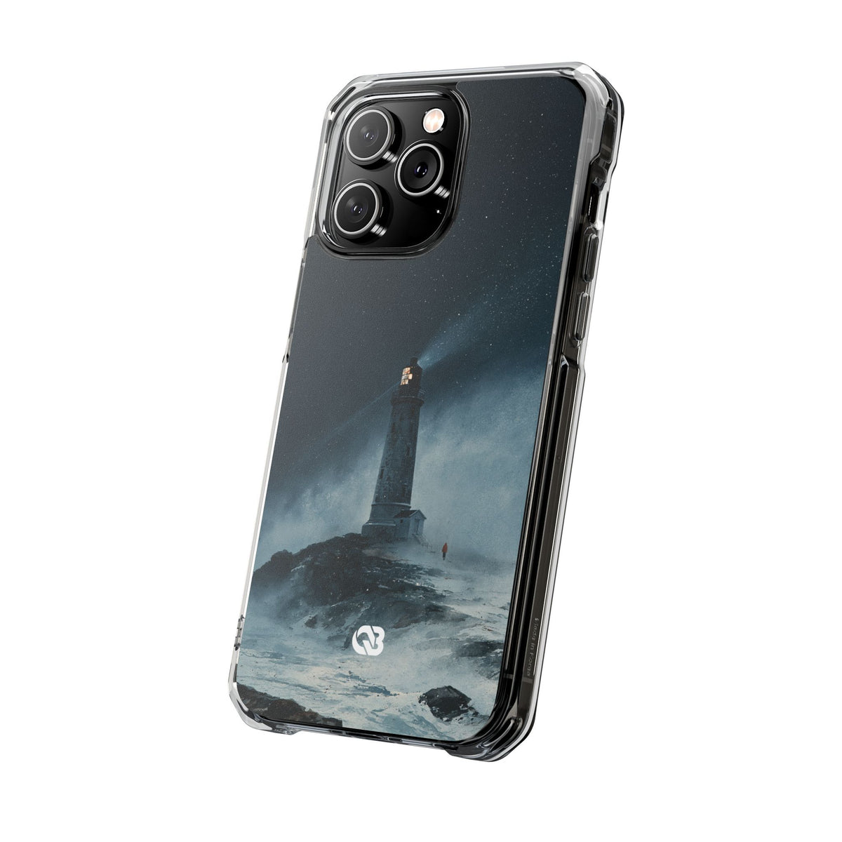 Nordic Coastal Beacon · Clear Impact Magnetic Phone Case for iPhone · Blue