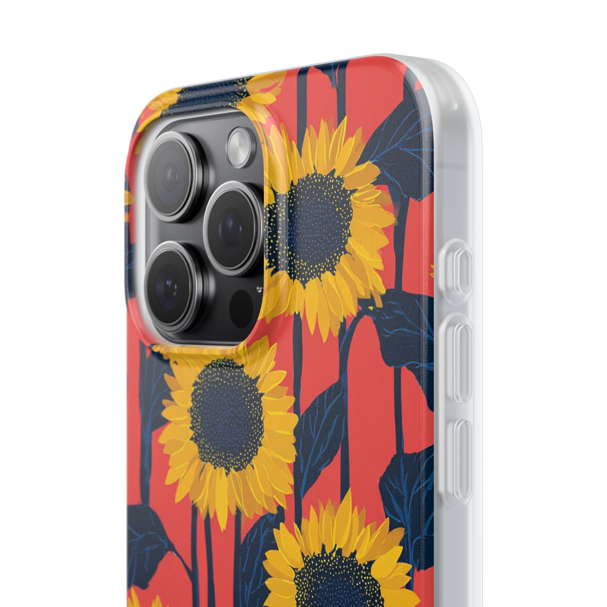 Solar Navy Bloom · Soft Handyhülle für iPhone
