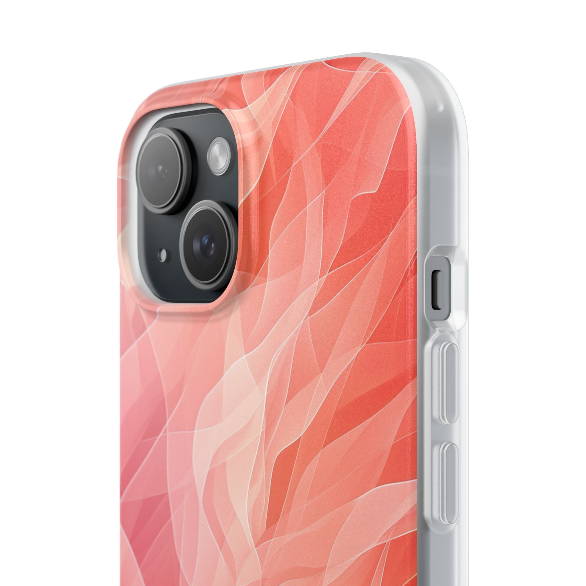 Peach Wave Drift iPhone 15 Case - Soft