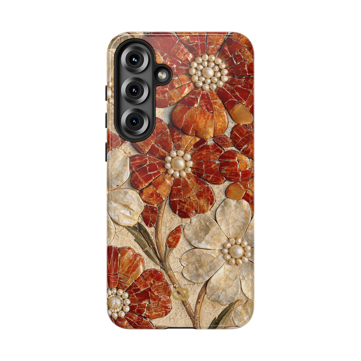 Carnelian Pearl Bloom · Tough Phone Case for Samsung · Orange