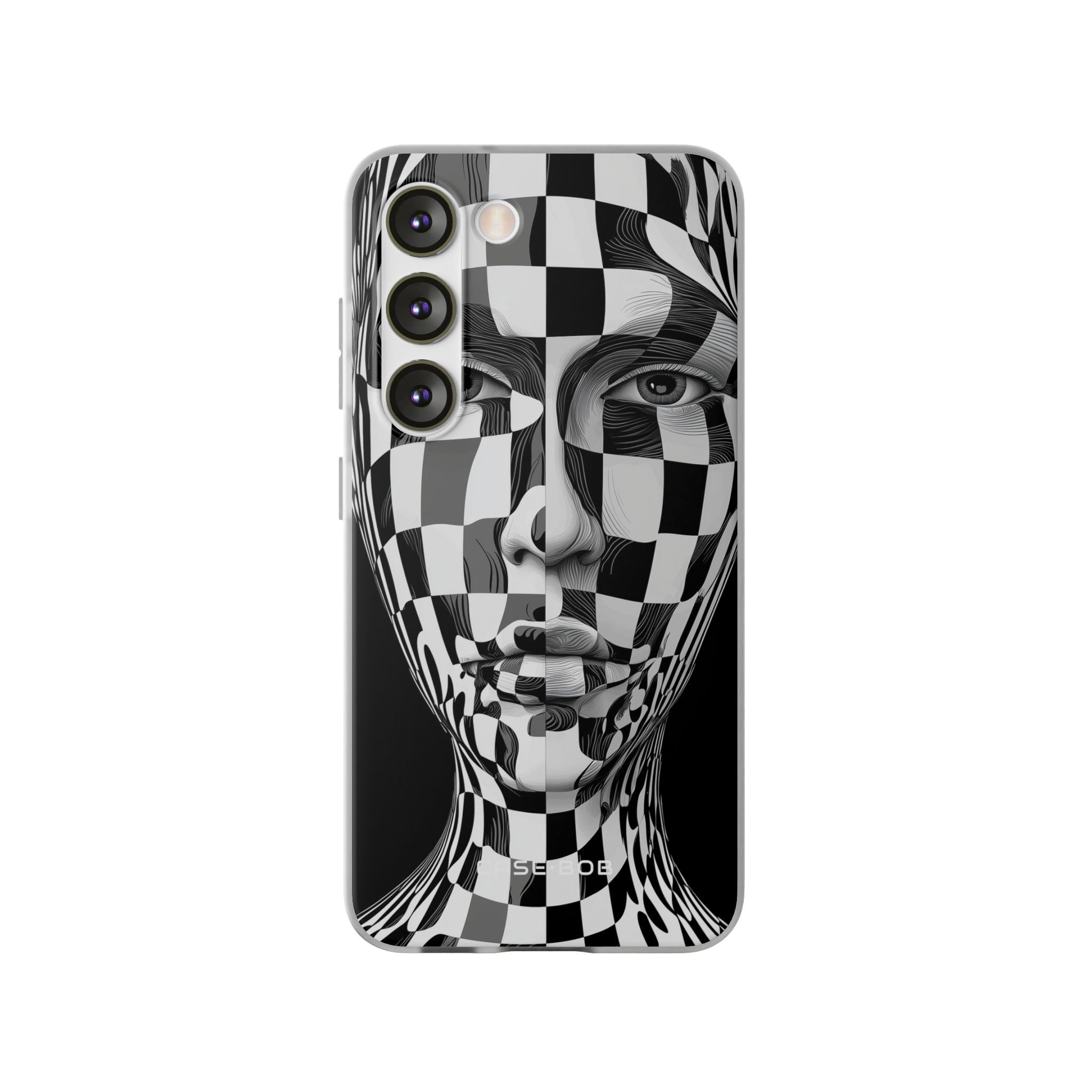 Checkered Face Samsung S23 Case - Soft