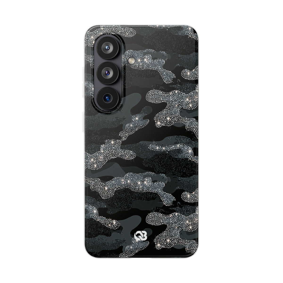 Glitter Shadow Camo · Lite Phone Case for Samsung · Black