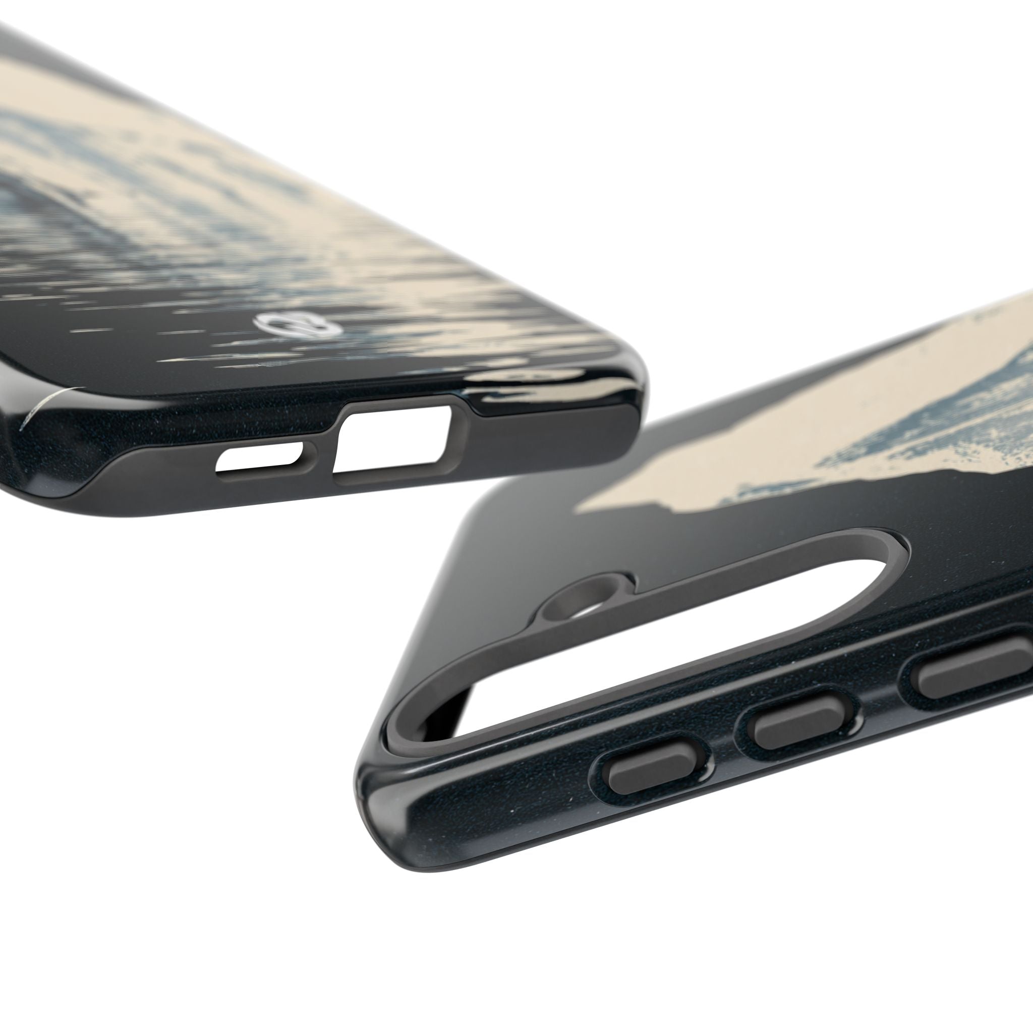 Blue Tough Phone Case for Samsung - Frozen Navy Monolith