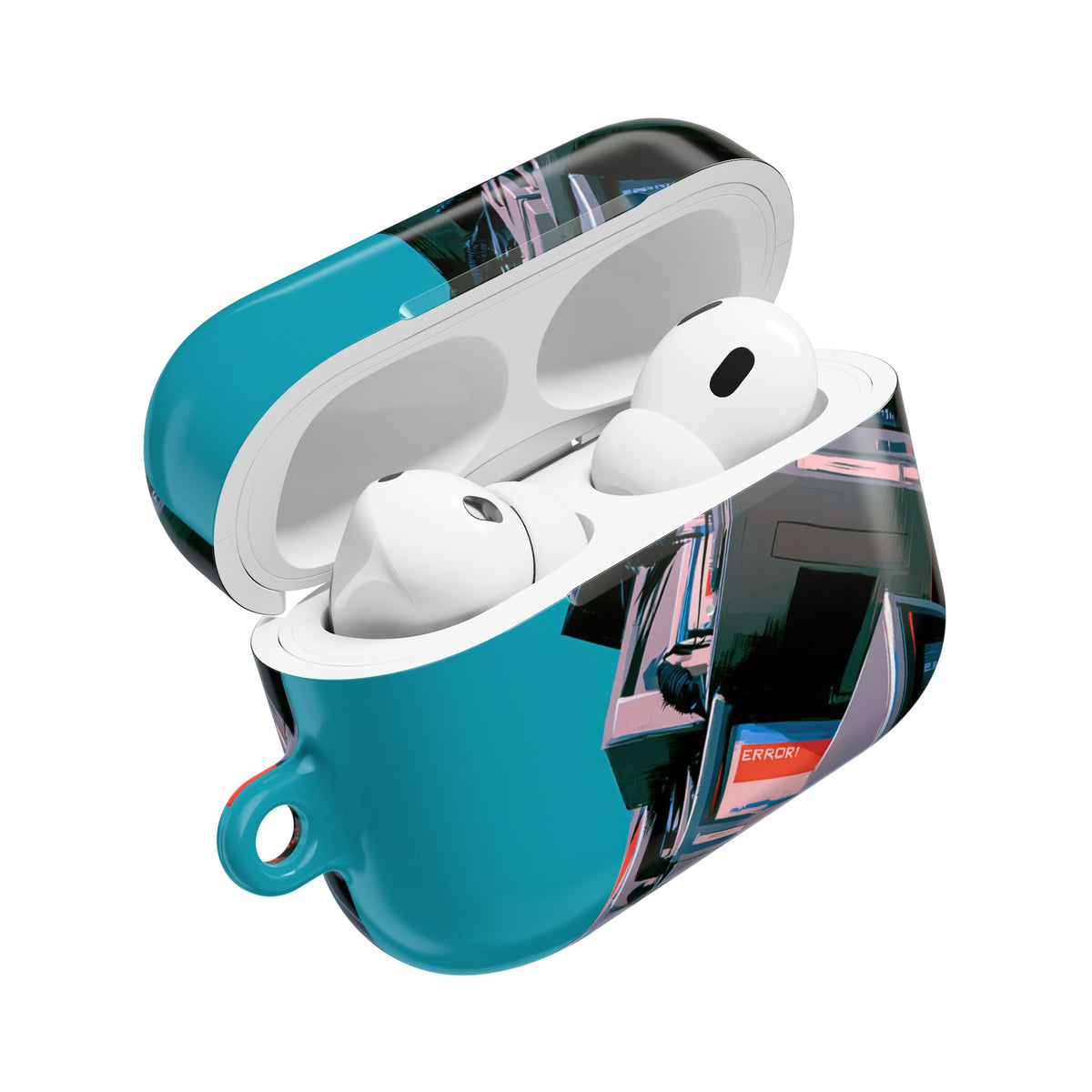 System Error Spire · Hard Case for AirPods & AirPods Pro · Teal