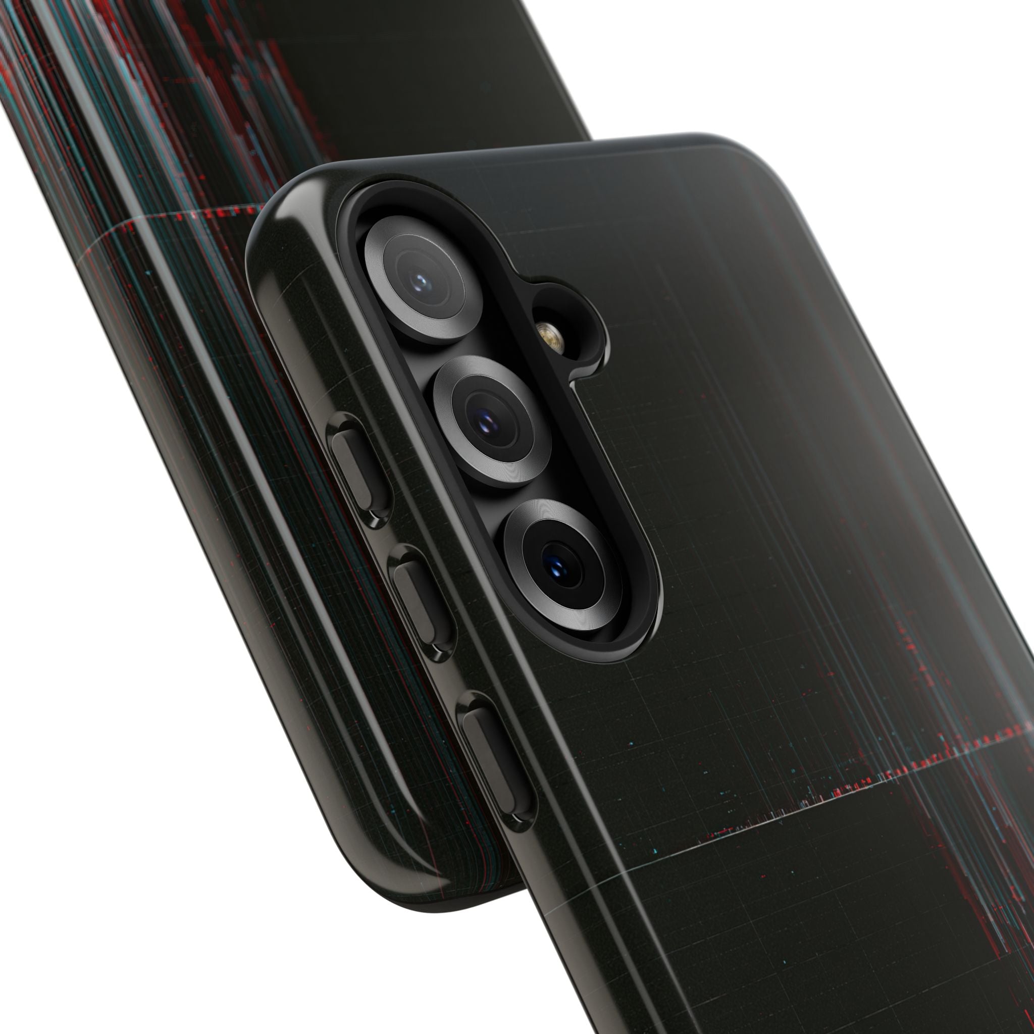 Black Tough Phone Case for Samsung - Corrupted Data Stream