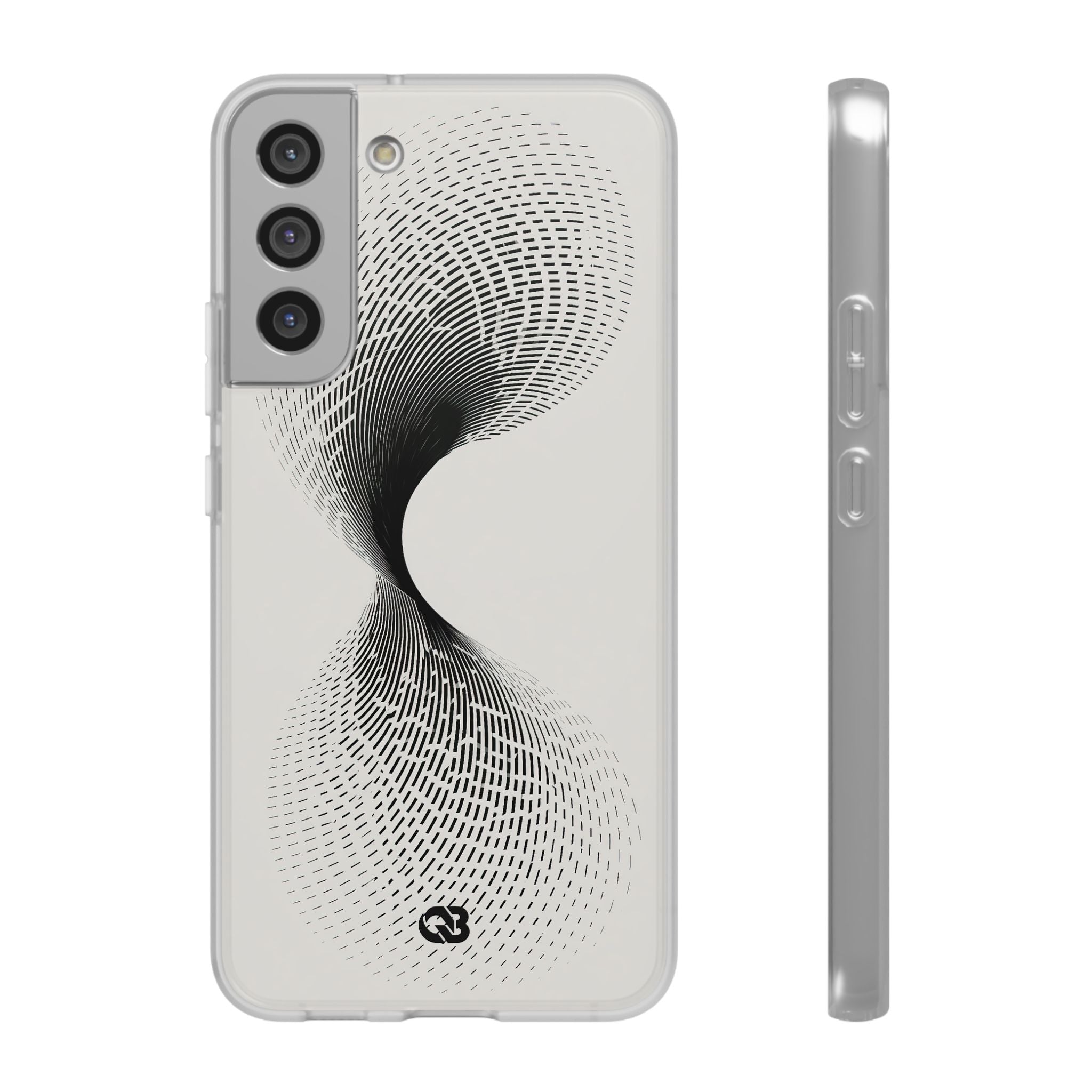 White Lite Phone Case for Samsung - Linear Torsion Grid