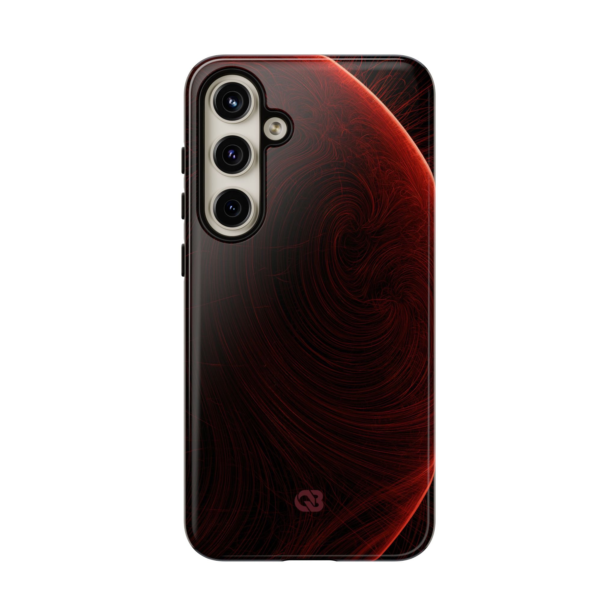 Red Tough Phone Case for Samsung - Crimson Flare Flux