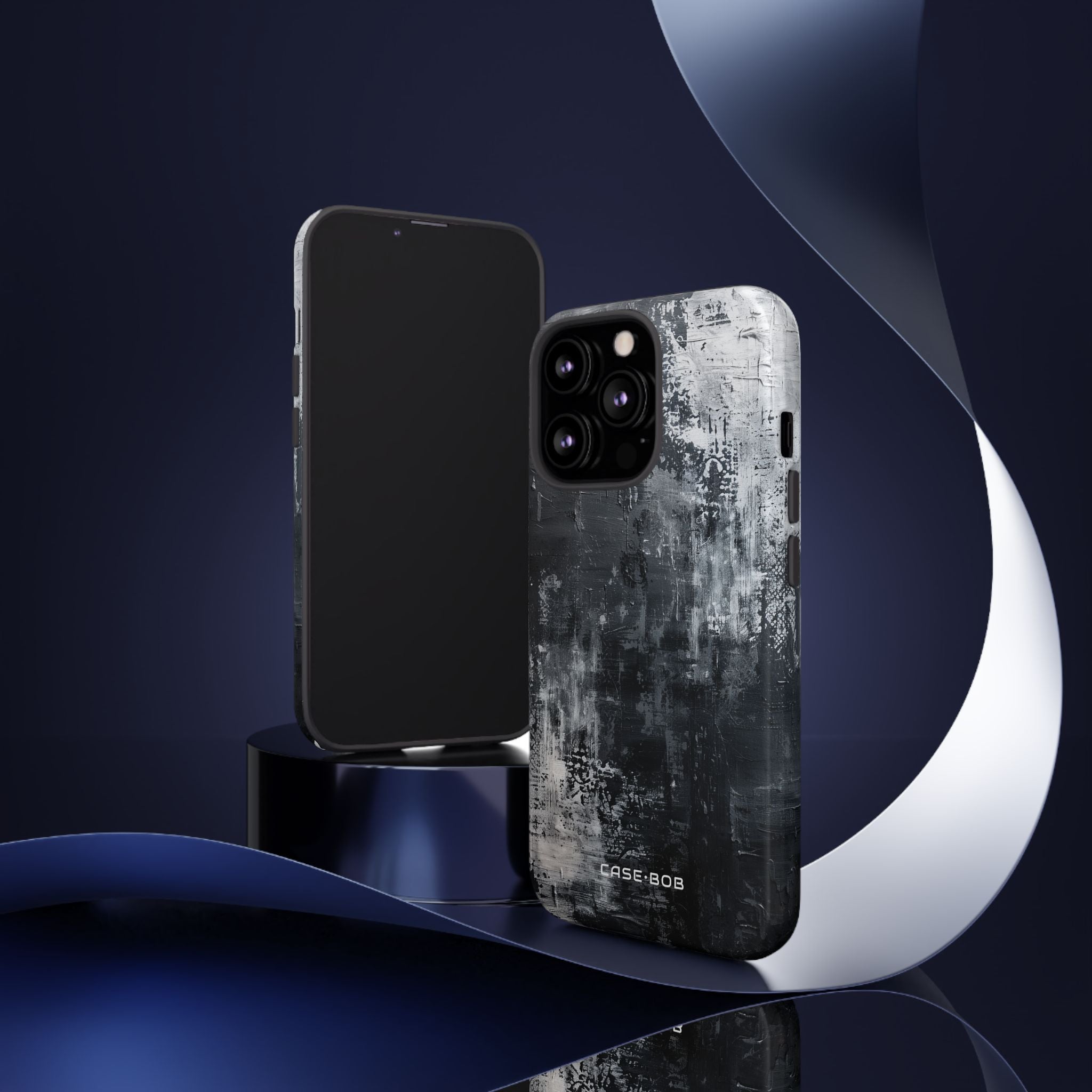 Texturiertes Blackscape iPhone 13 Pro Case - Tough