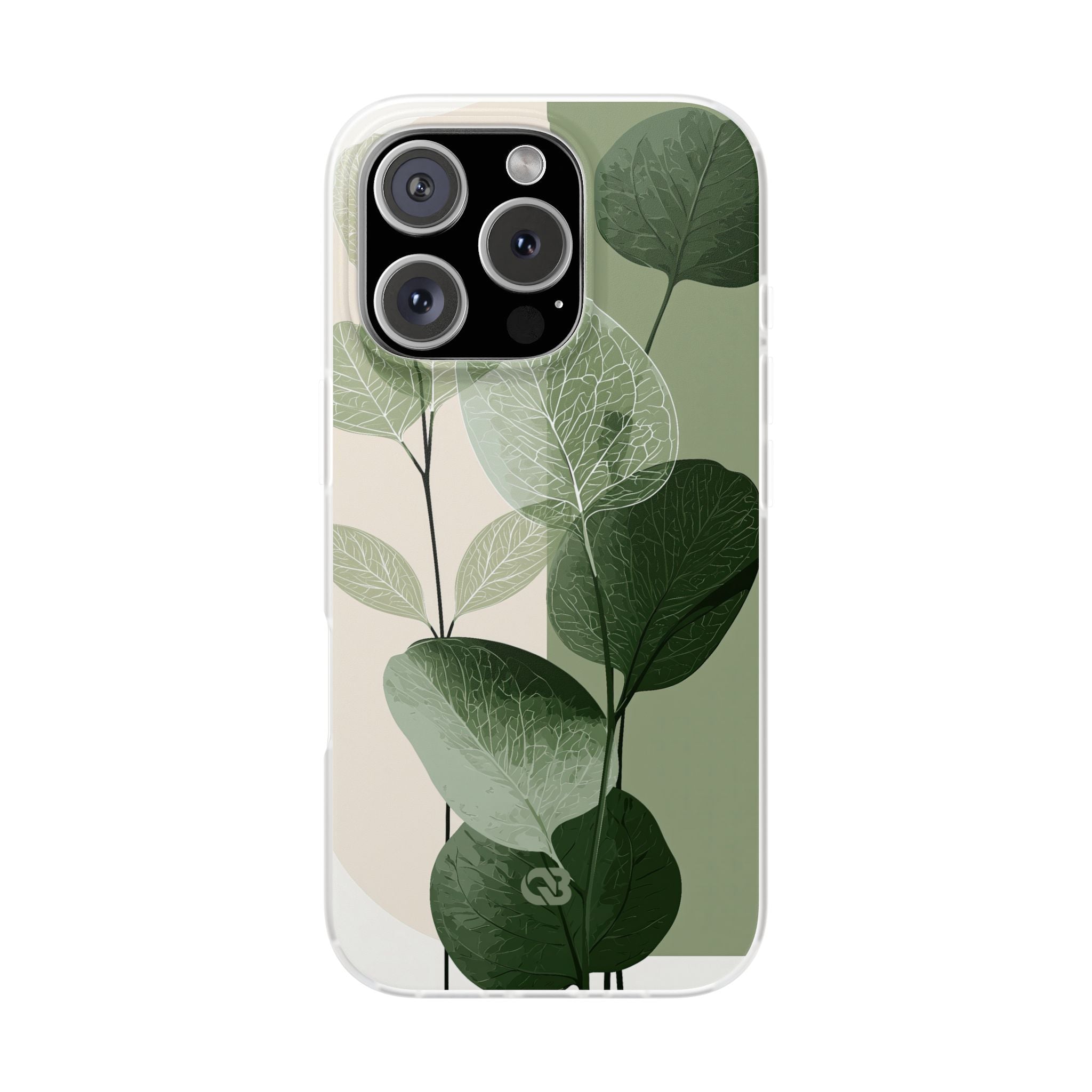 Green Lite Phone Case for iPhone - Sage Leaf Skeletals
