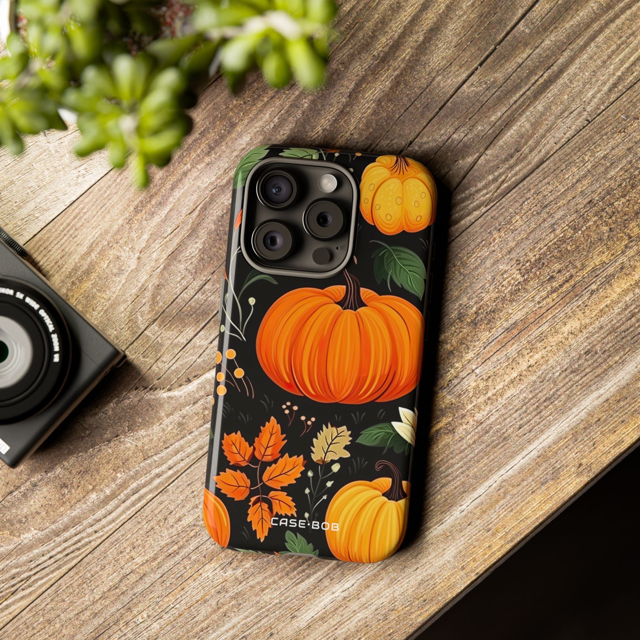 Pumpkin Glow iPhone 15 Pro Case - Tough