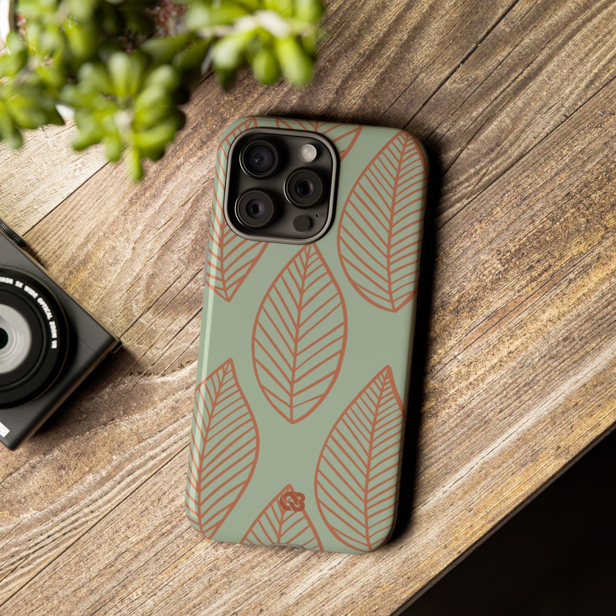 Sage Earth Leaves · Tough Phone Case for iPhone
