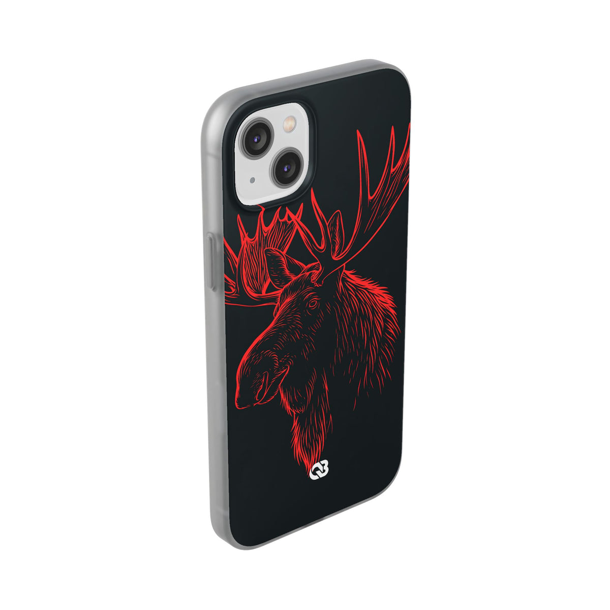Nordic Elk · Lite Phone Case for iPhone · Black
