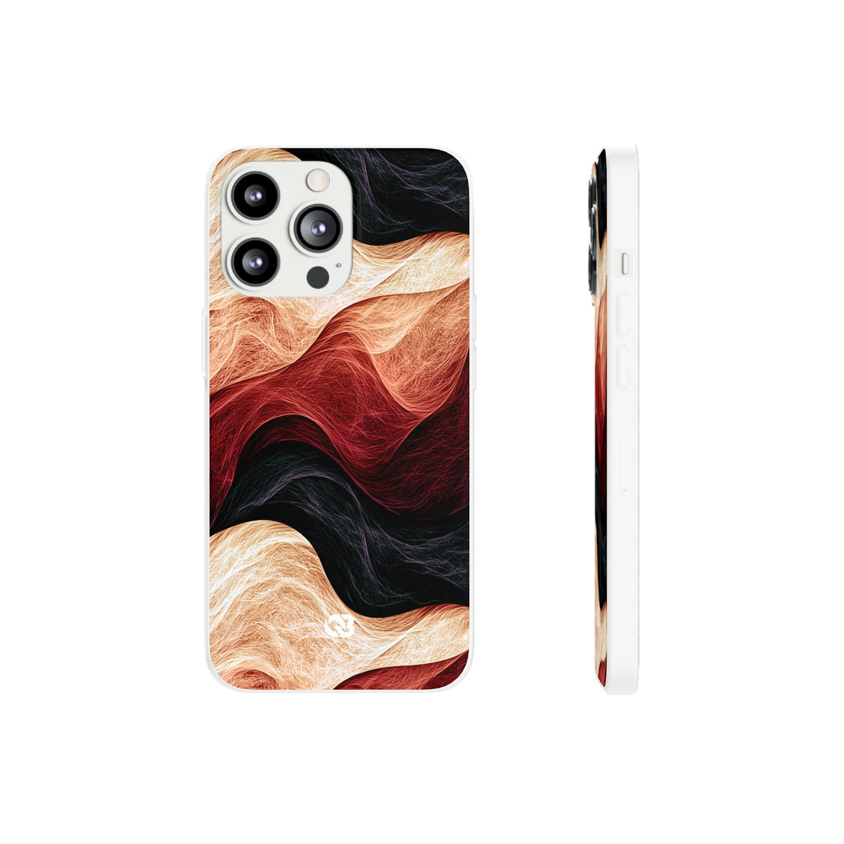 Ember Wave Dispersion · Lite Phone Case for iPhone · Red