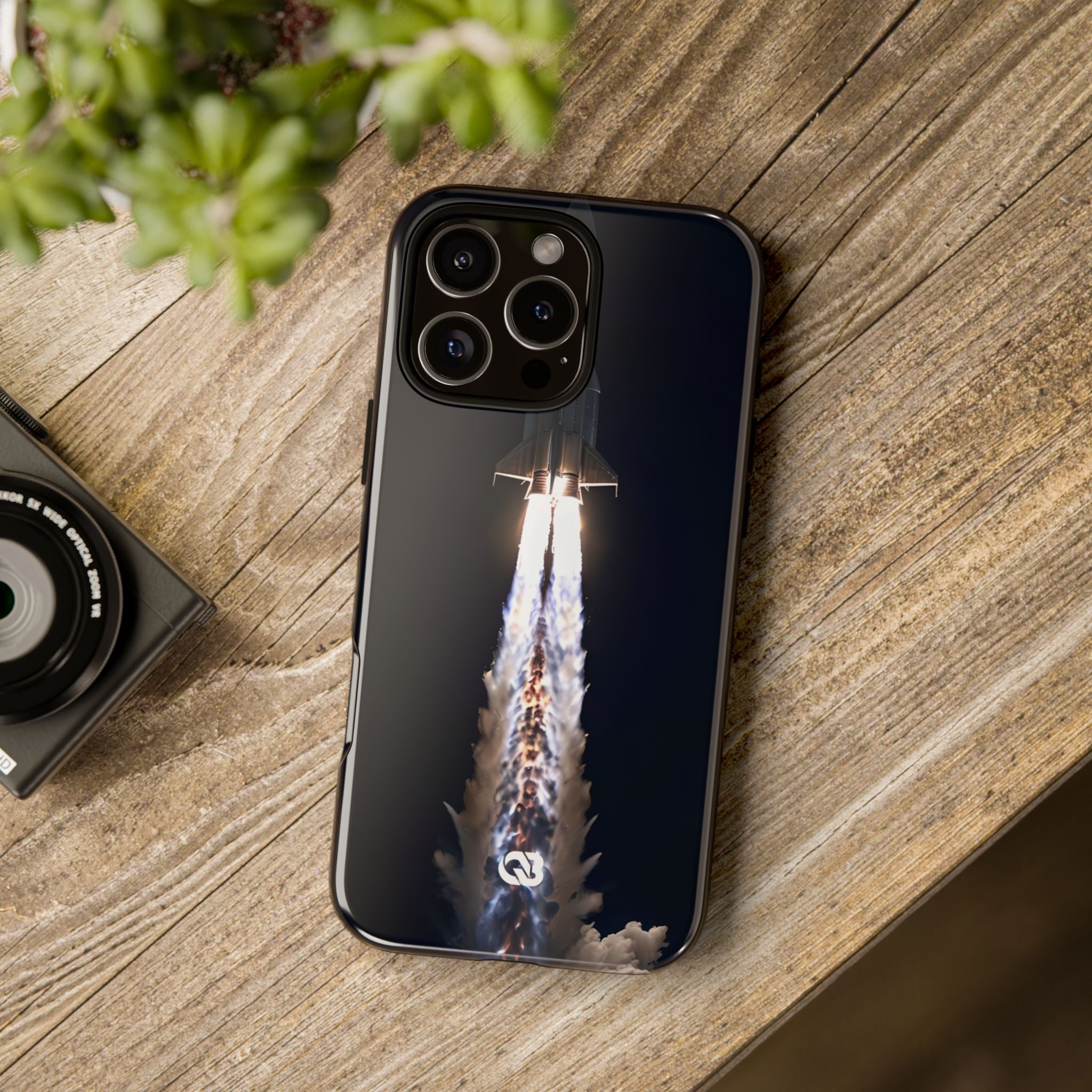 Obsidian Rocket Ascent · Tough Phone Case for iPhone