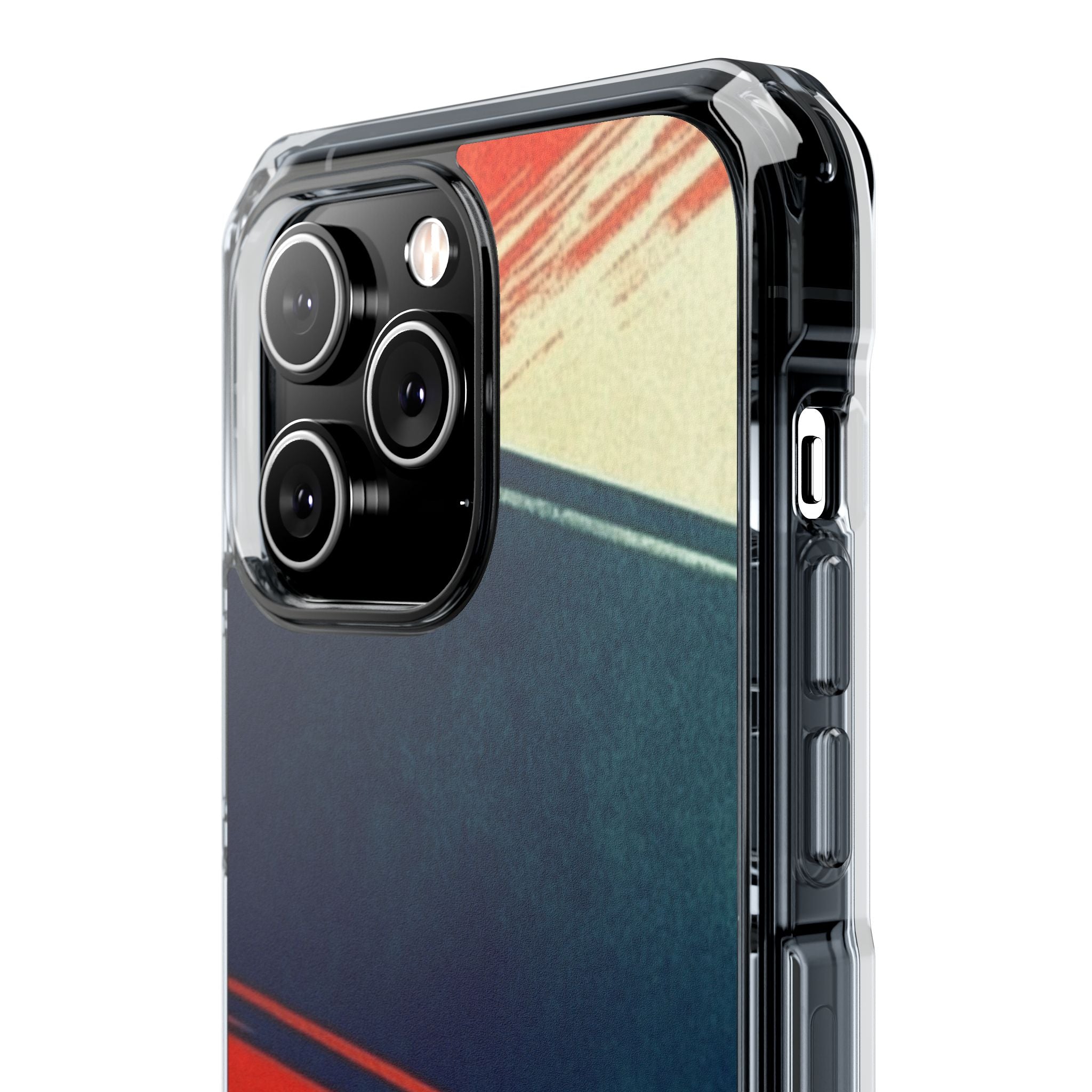 Blue Diagonal Motion iPhone 14 Pro Max Case - Impact