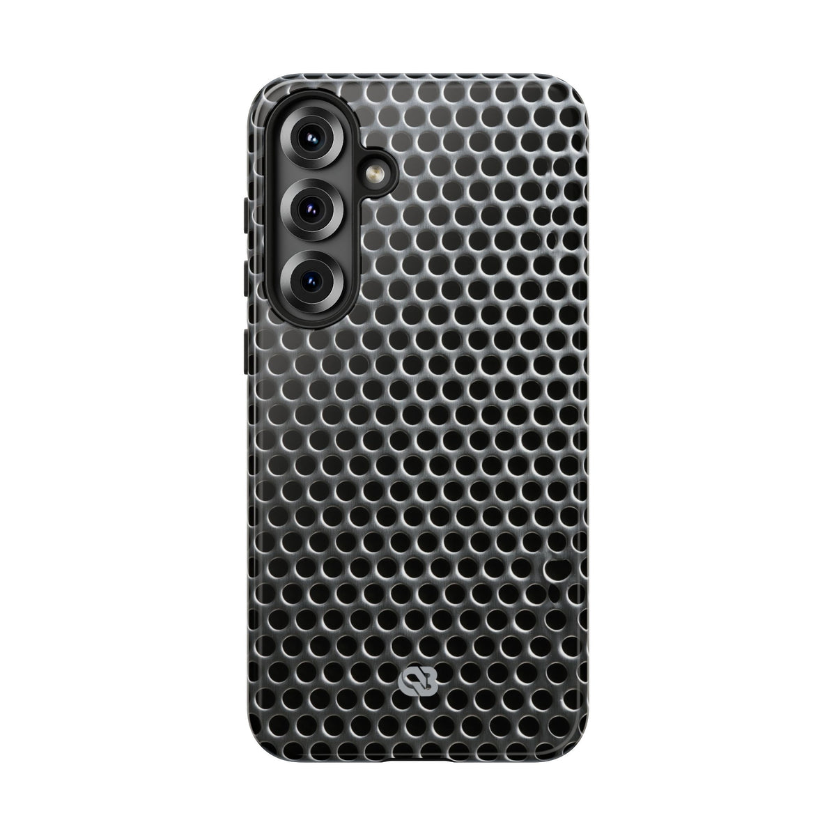 Silver Tough Phone Case for Samsung - Brutalist Steel Mesh