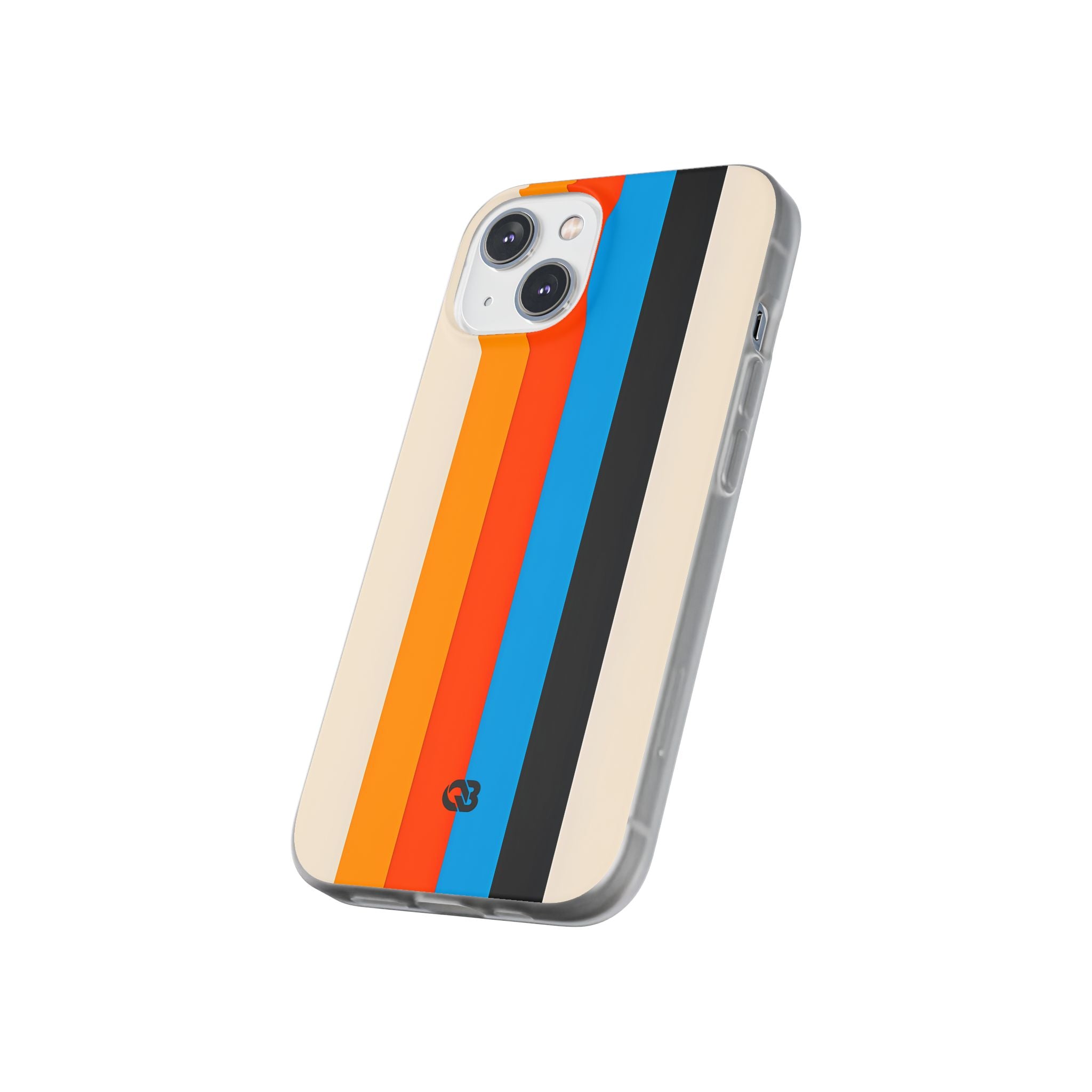 Retro Racing Stripes · Soft Phone Case for iPhone