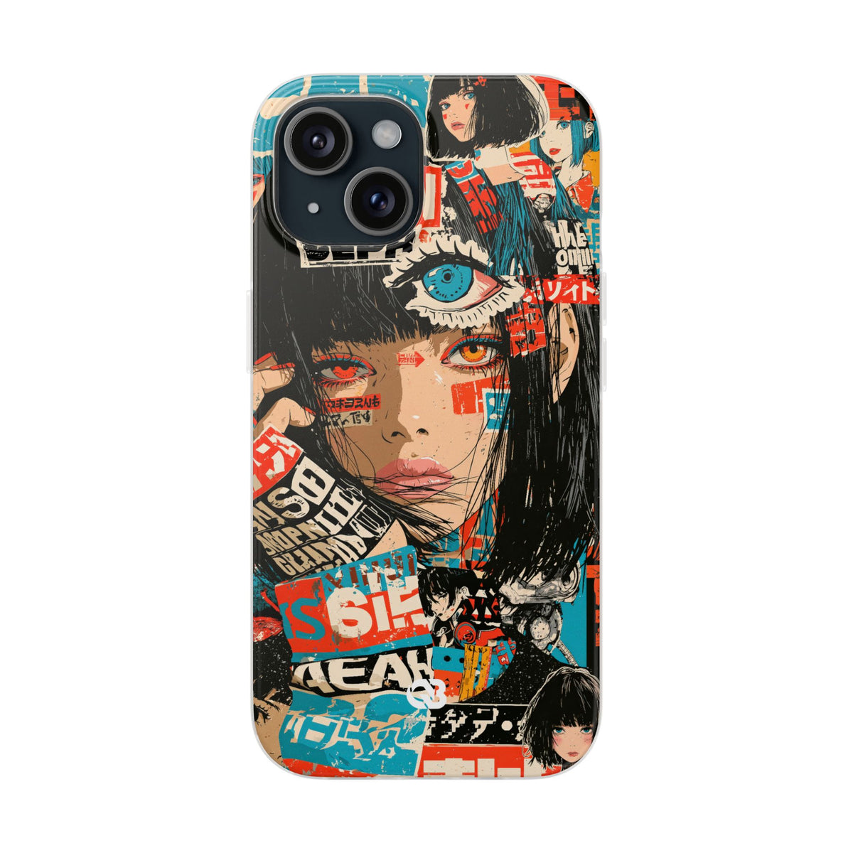 Shibuya Street Collage · Lite Phone Case for iPhone · Red