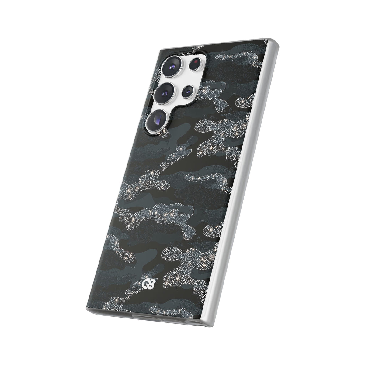Glitter Shadow Camo · Lite Phone Case for Samsung · Black