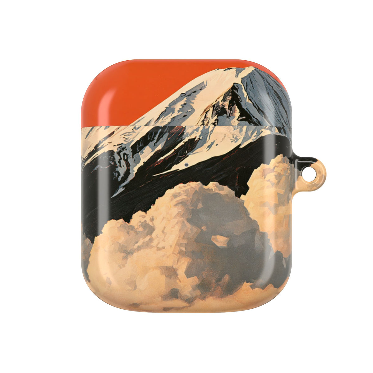 Sacred Peak Fuji · Hard Case for AirPods & AirPods Pro · Orange