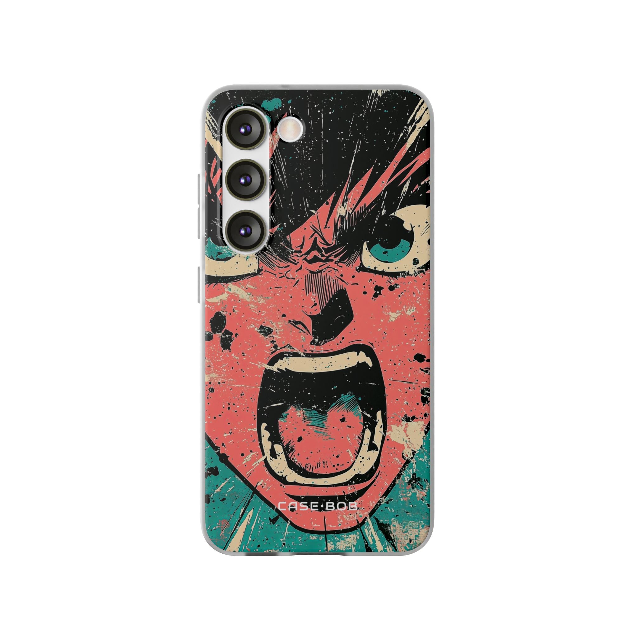 Screaming Face Pink Samsung S23 Case - Soft