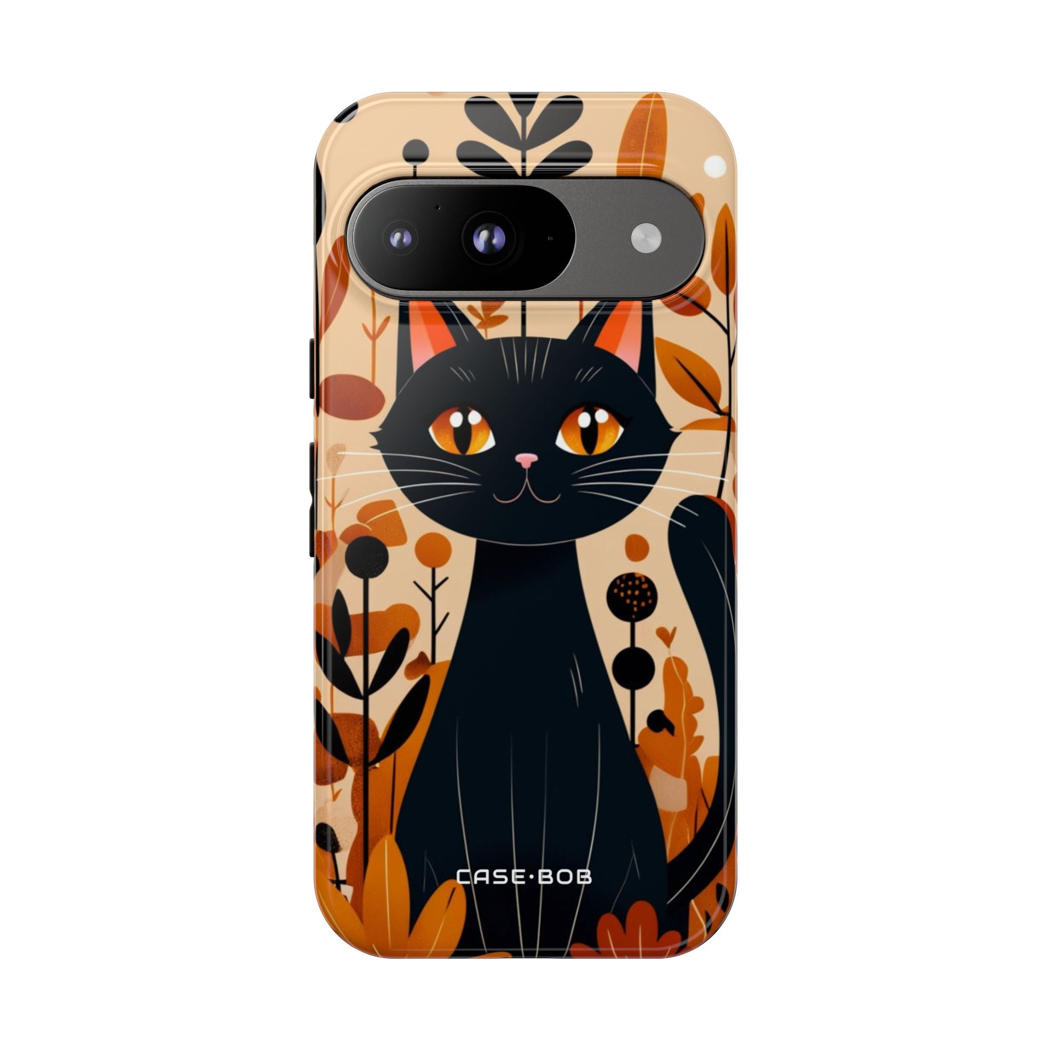 Schwarze Katze Glow Google Pixel 9 Case - Tough