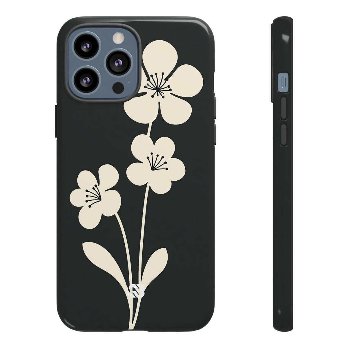 Nordic Blossom · Tough Phone Case for iPhone · Black