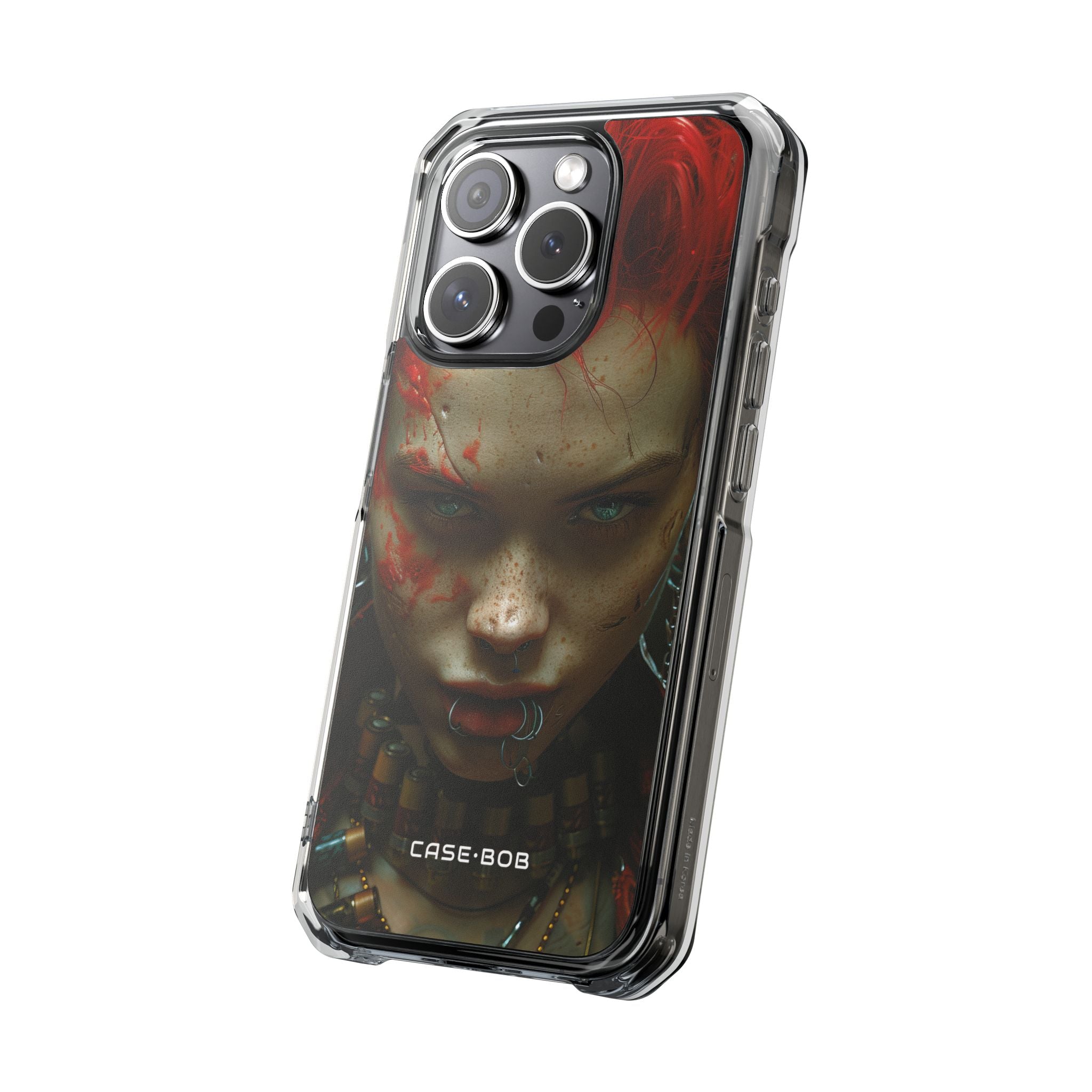 Red Spike Gaze iPhone 15 Pro Case - Impact