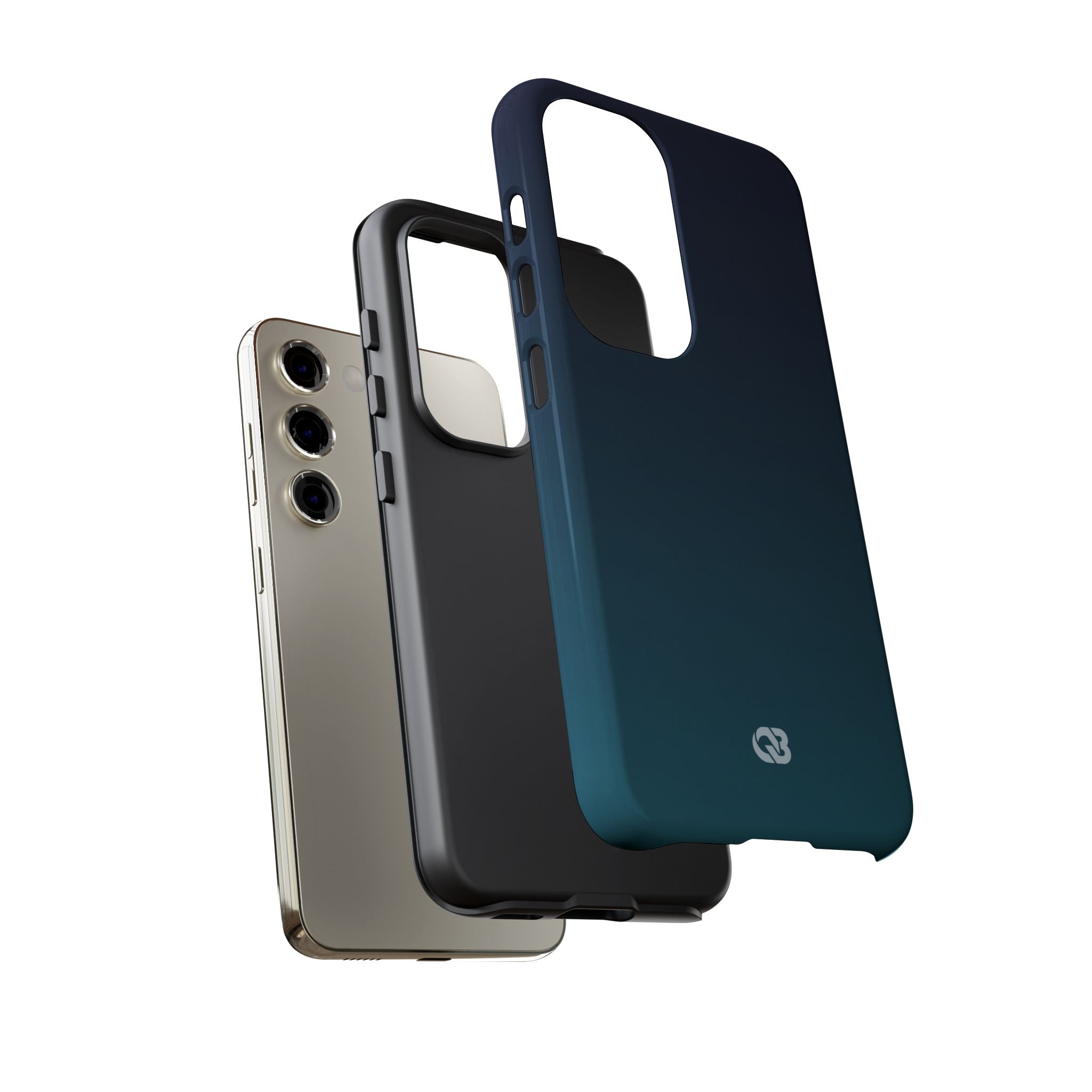 Teal Tough Phone Case for Samsung - Abyss Teal Haze