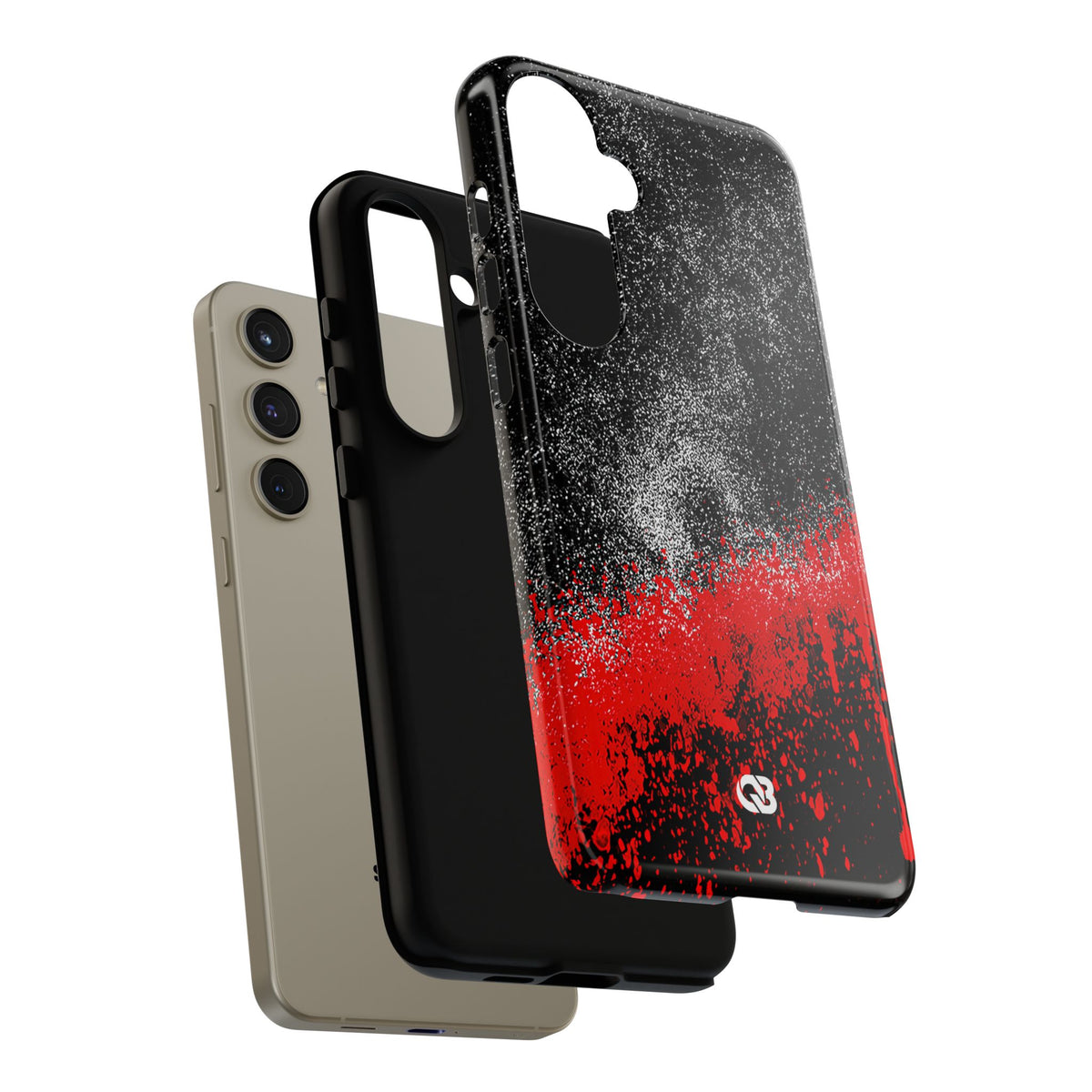 Crimson Noir Drip · Tough Phone Case for Samsung · Black