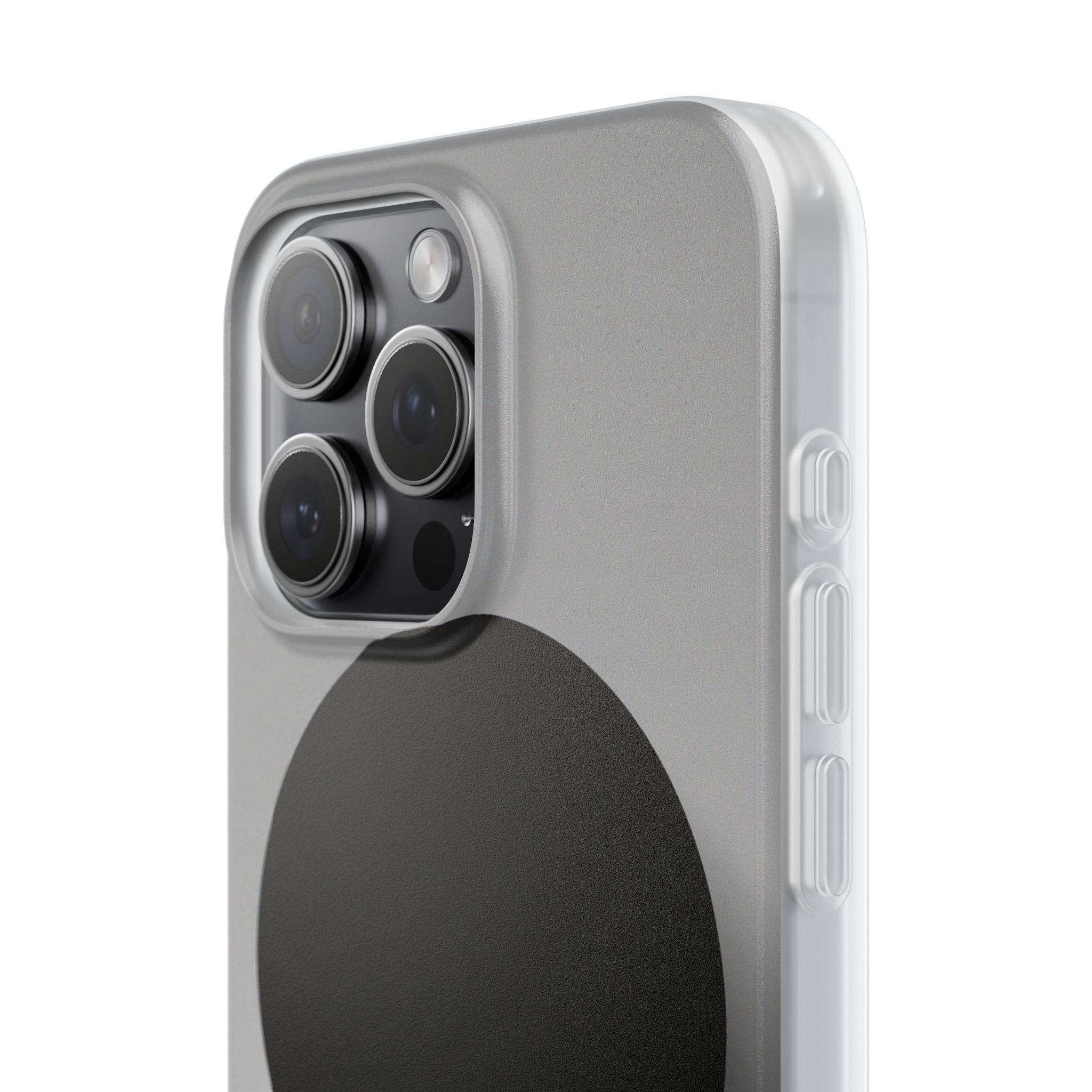 Grey Lite Phone Case for iPhone - Matte Onyx Sphere