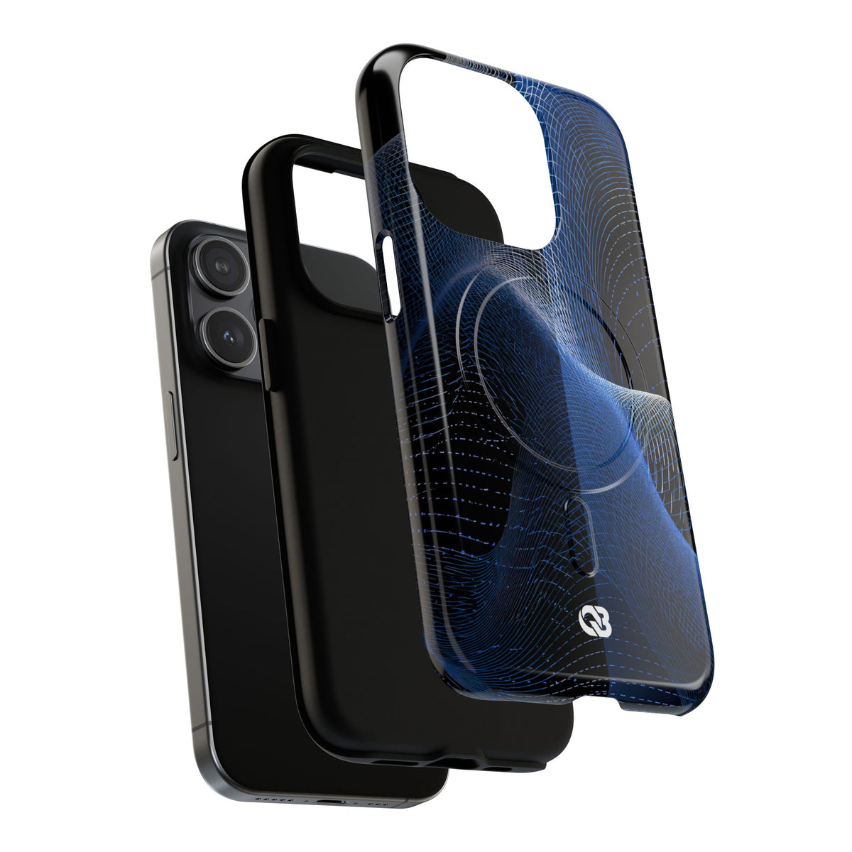 Blue Tough 2.0 Magsafe Phone Case for iPhone - Electric Blue Flux