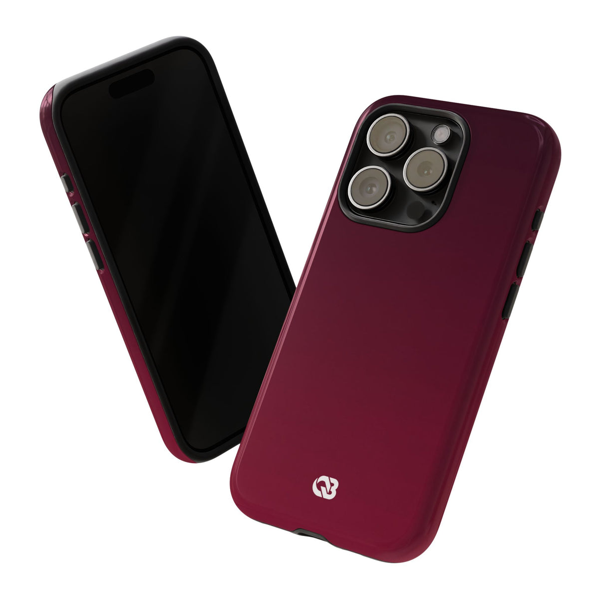 Red Tough Phone Case for iPhone - Deep Sangria Gradient
