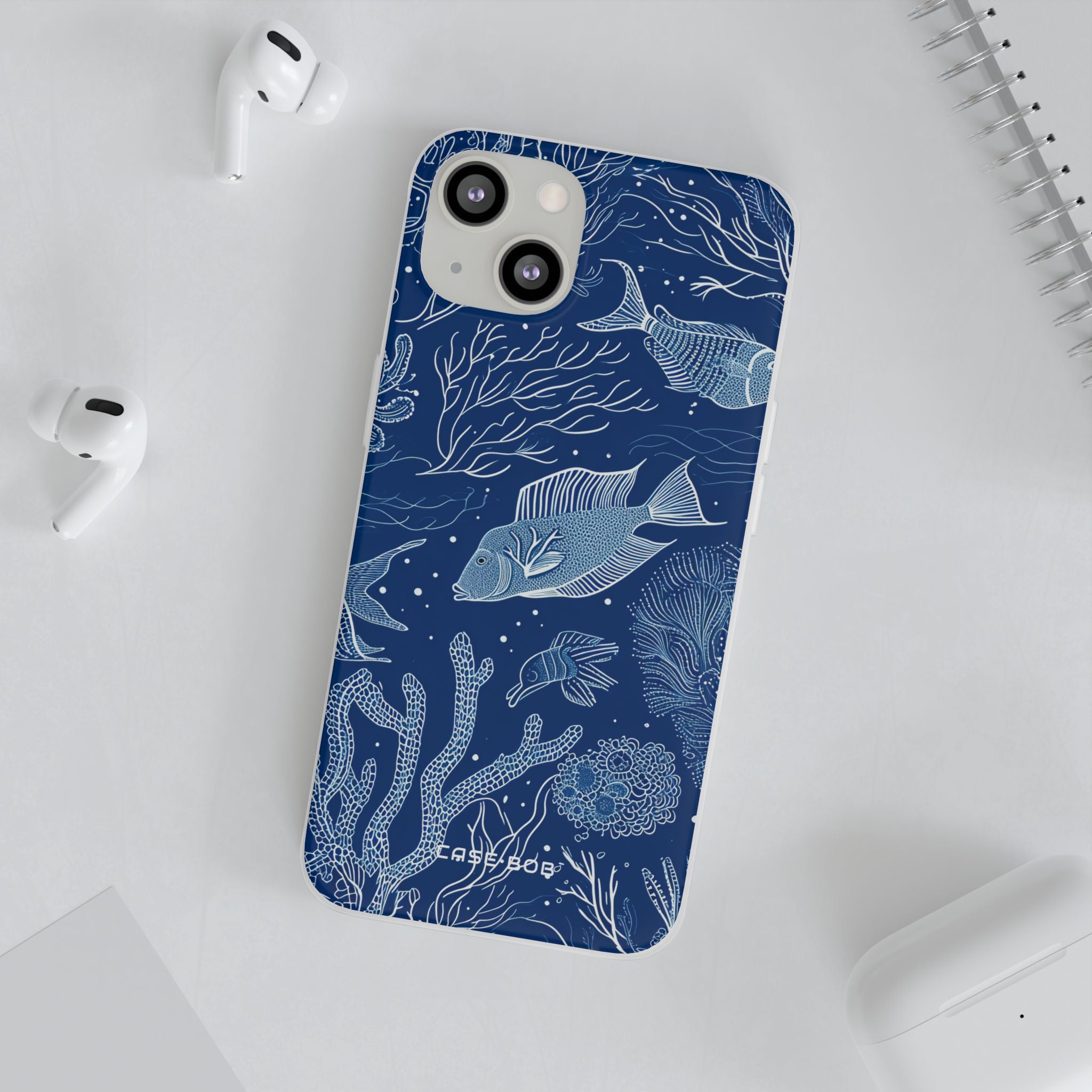 Navy Scale Reef iPhone 13 - Soft