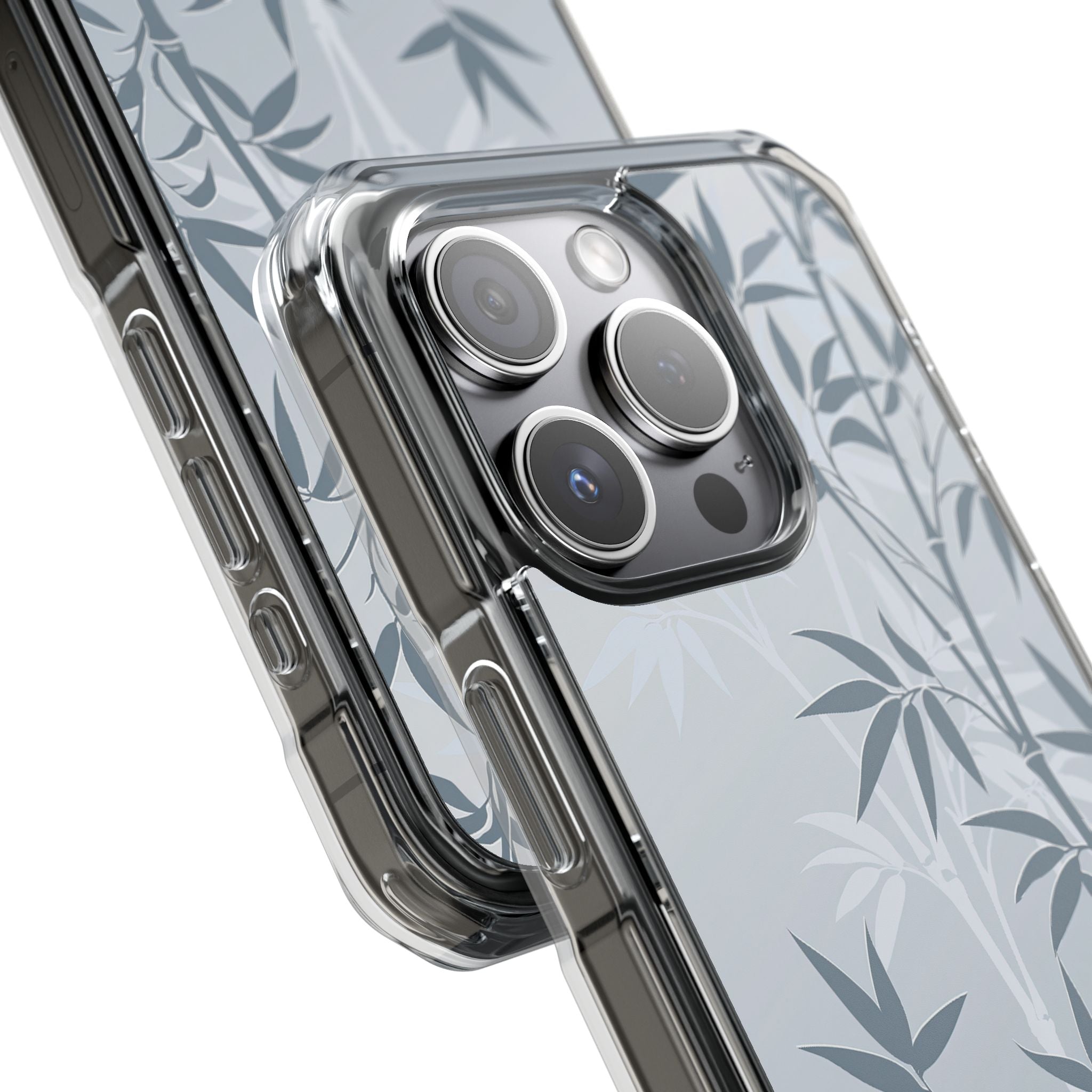 Blue Impact MagSafe Phone Case for iPhone - Slate Bamboo Shadow