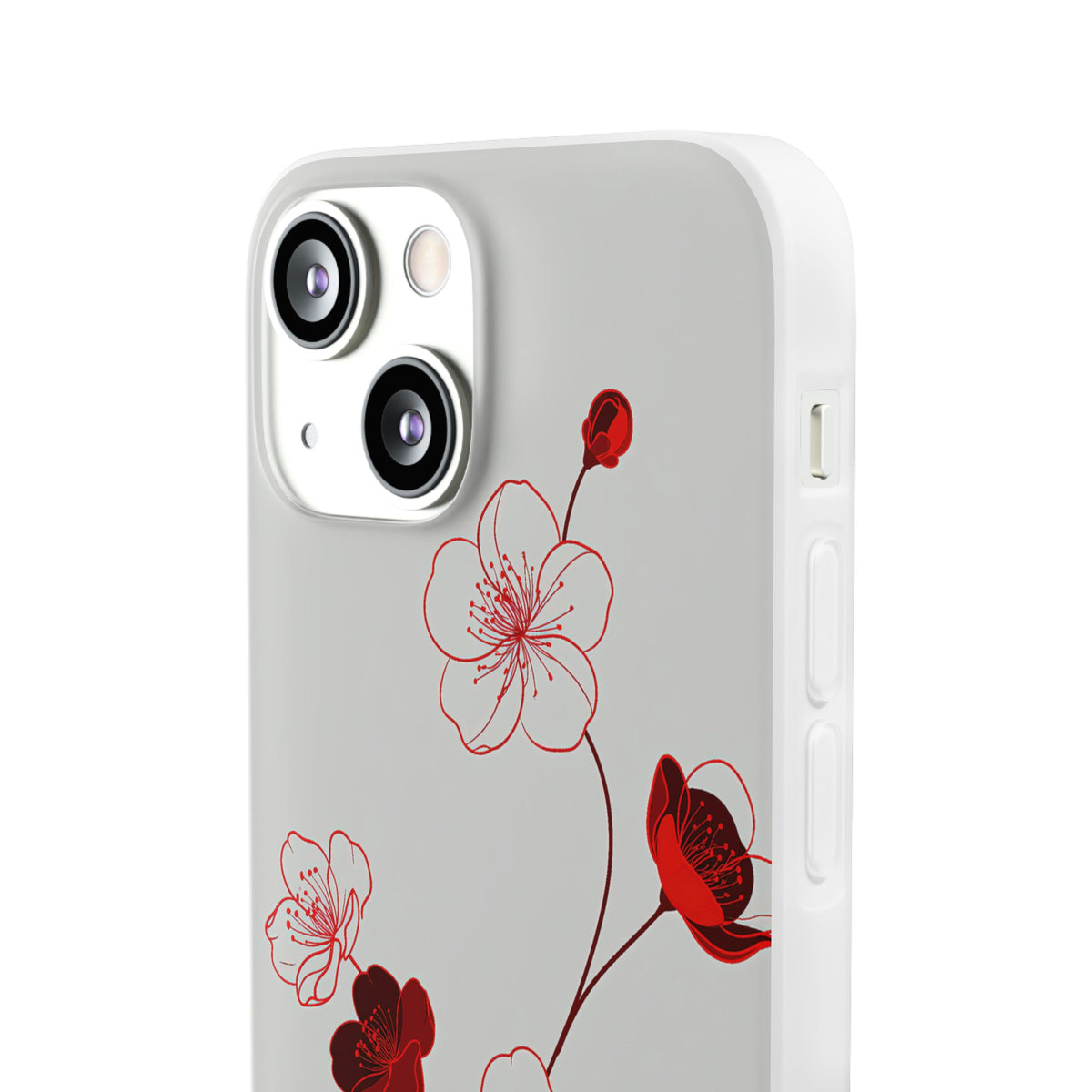 Crimson Sakura Blossom · Lite Phone Case for iPhone · Red