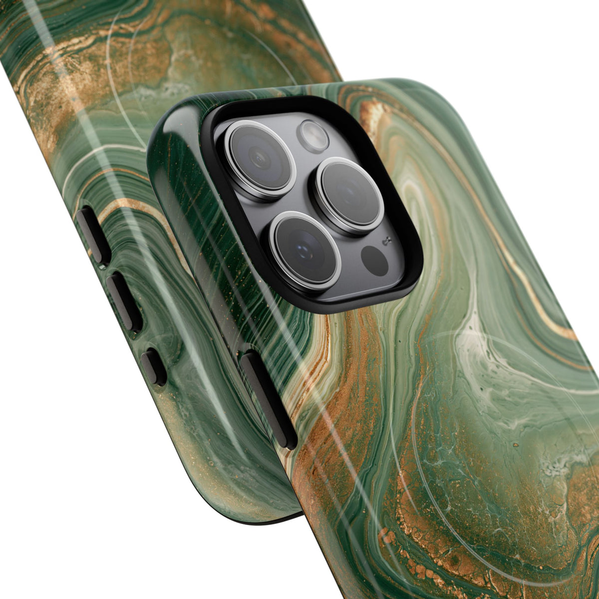 Jade Suminagashi · Tough 2.0 Magnetic Phone Case for iPhone · Green
