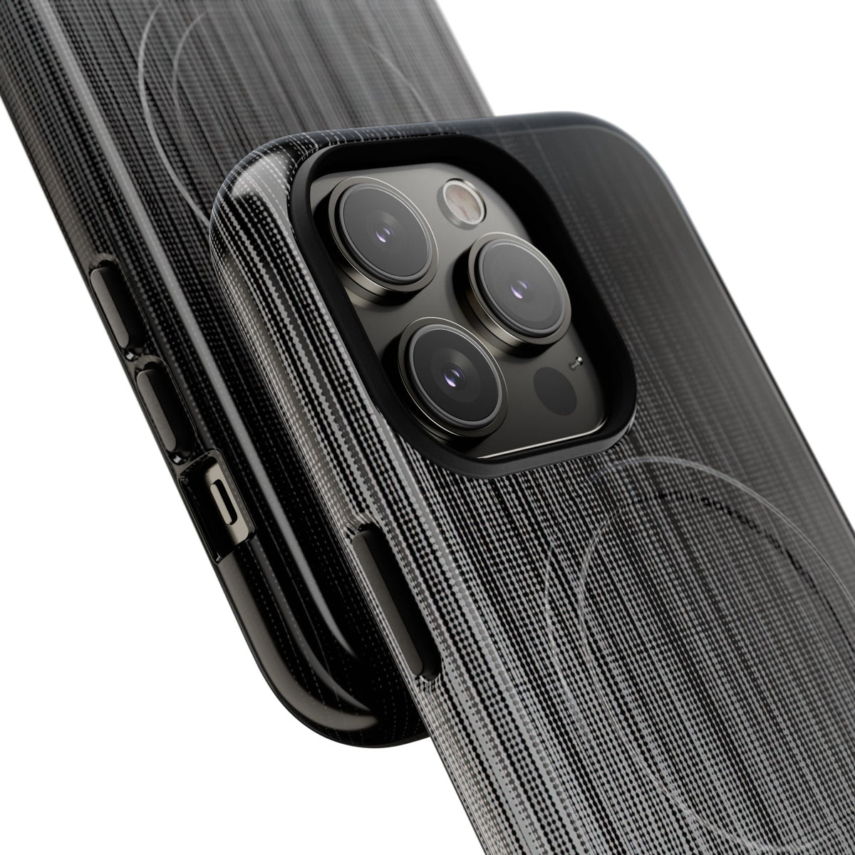 Grey Tough 2.0 Magsafe Phone Case for iPhone - Static Vertical Dither