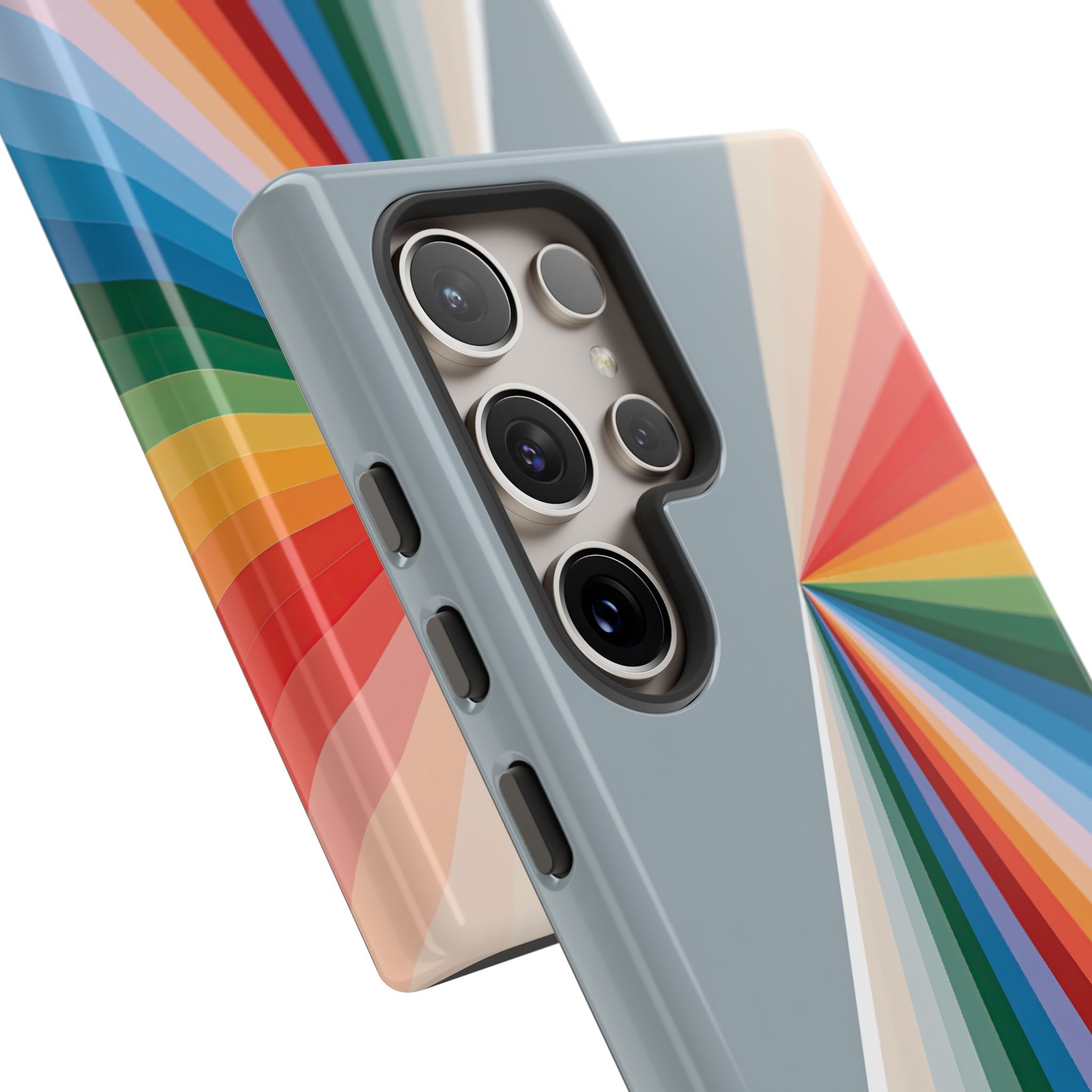 Grey Tough Phone Case for Samsung - Slate Prism Burst