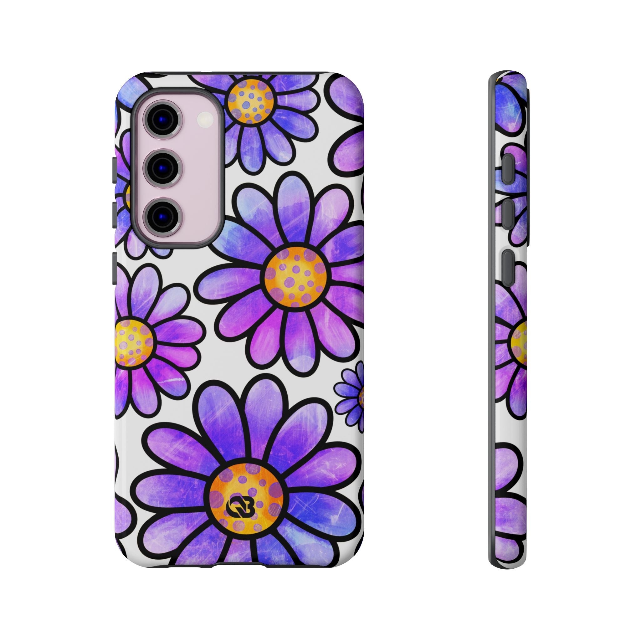 Violet Grunge Bloom · Tough Phone Case for Samsung