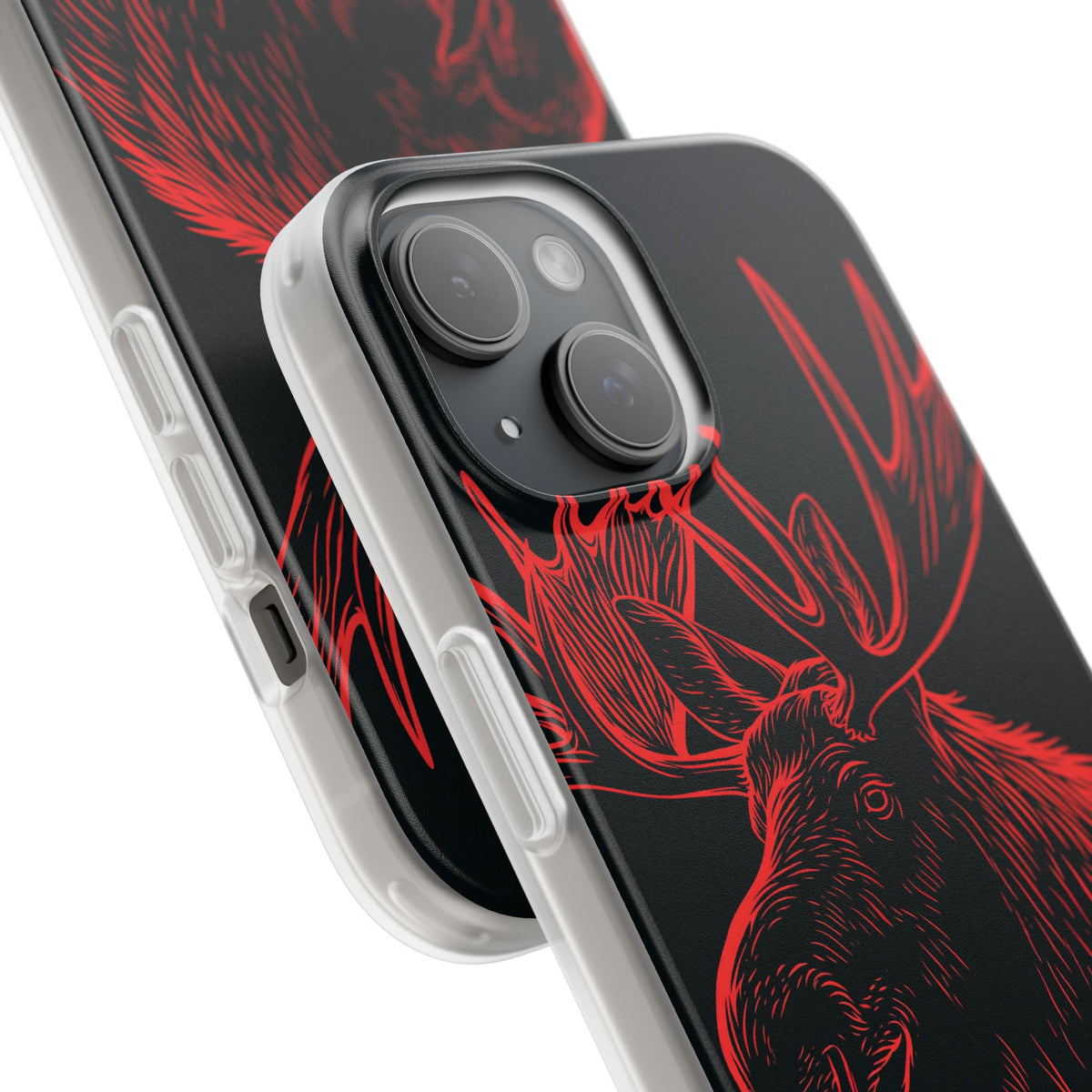 Nordic Elk · Lite Phone Case for iPhone · Black