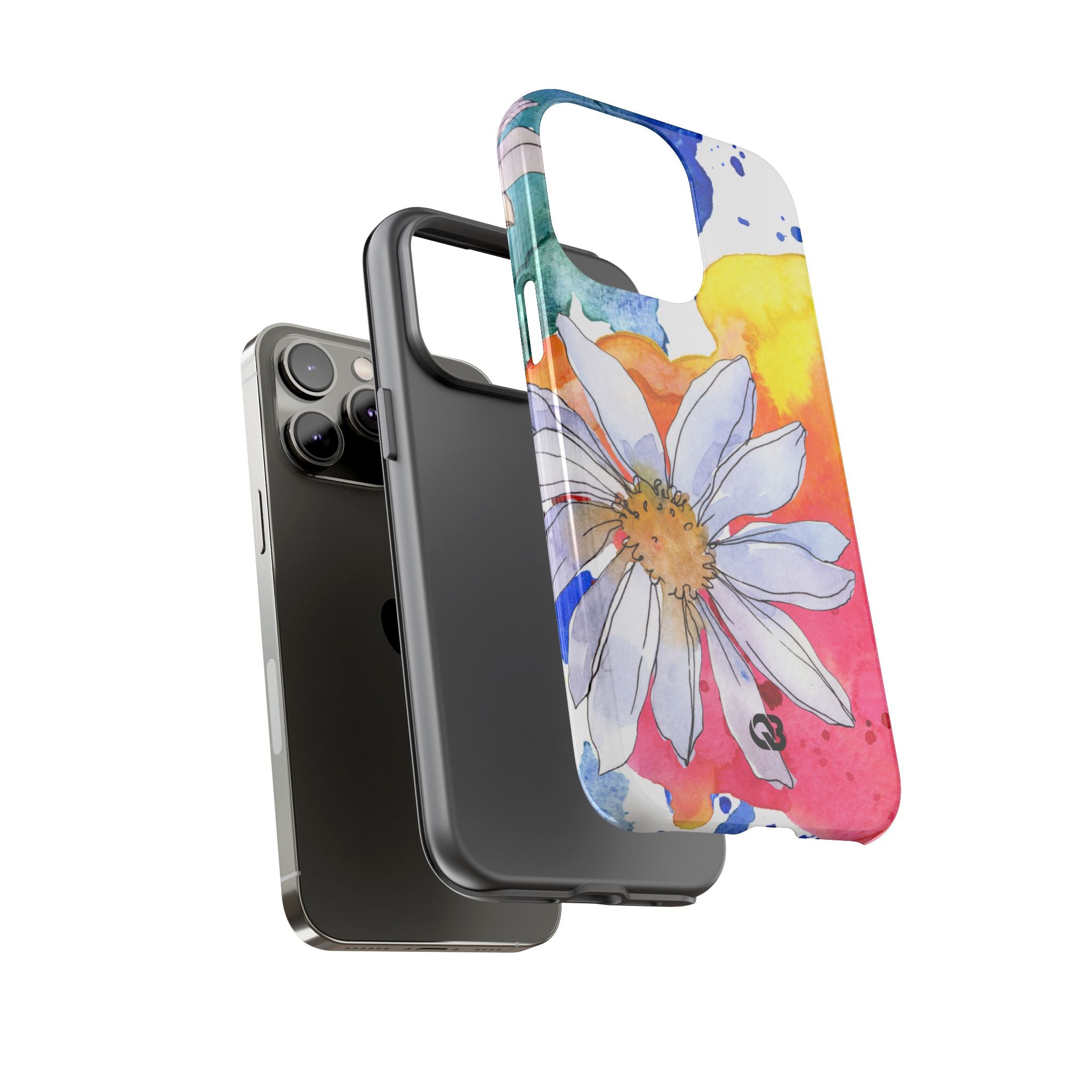 Vivid Bloom Splatter · Tough Handyhülle für iPhone