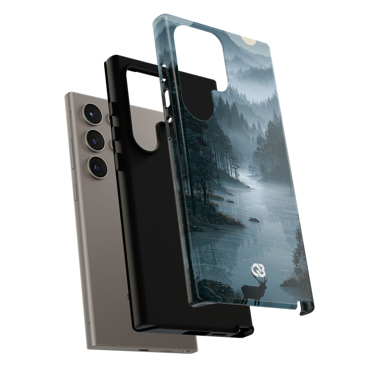 Silent Nordic Fjord · Tough Phone Case for Samsung · Blue