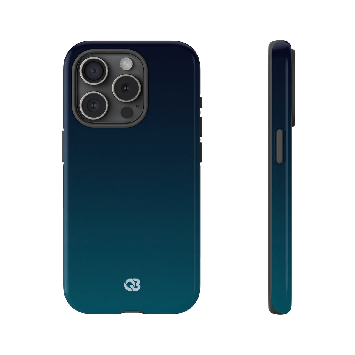 Teal Tough Phone Case for iPhone - Abyss Teal Haze