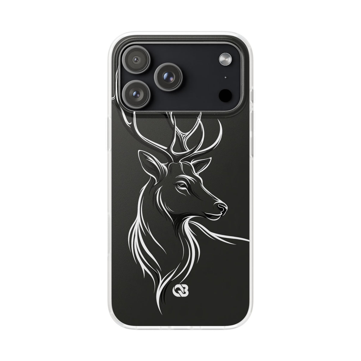 Nordic Stag Contour · Lite Phone Case for iPhone · Grey