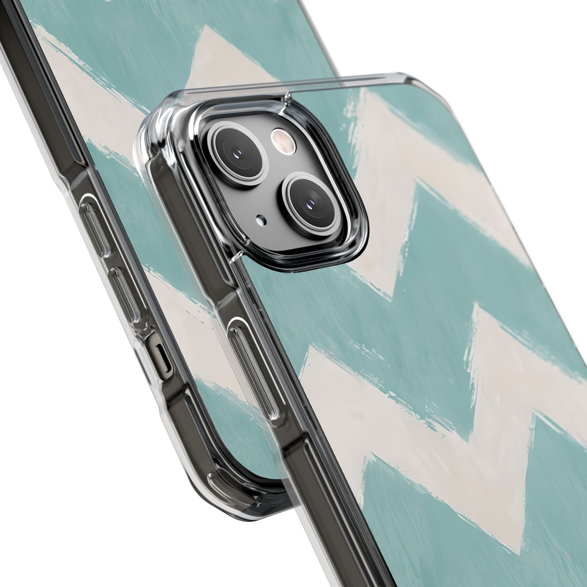 Teal Painted Chevron · Custodia Impact per iPhone · Magsafe