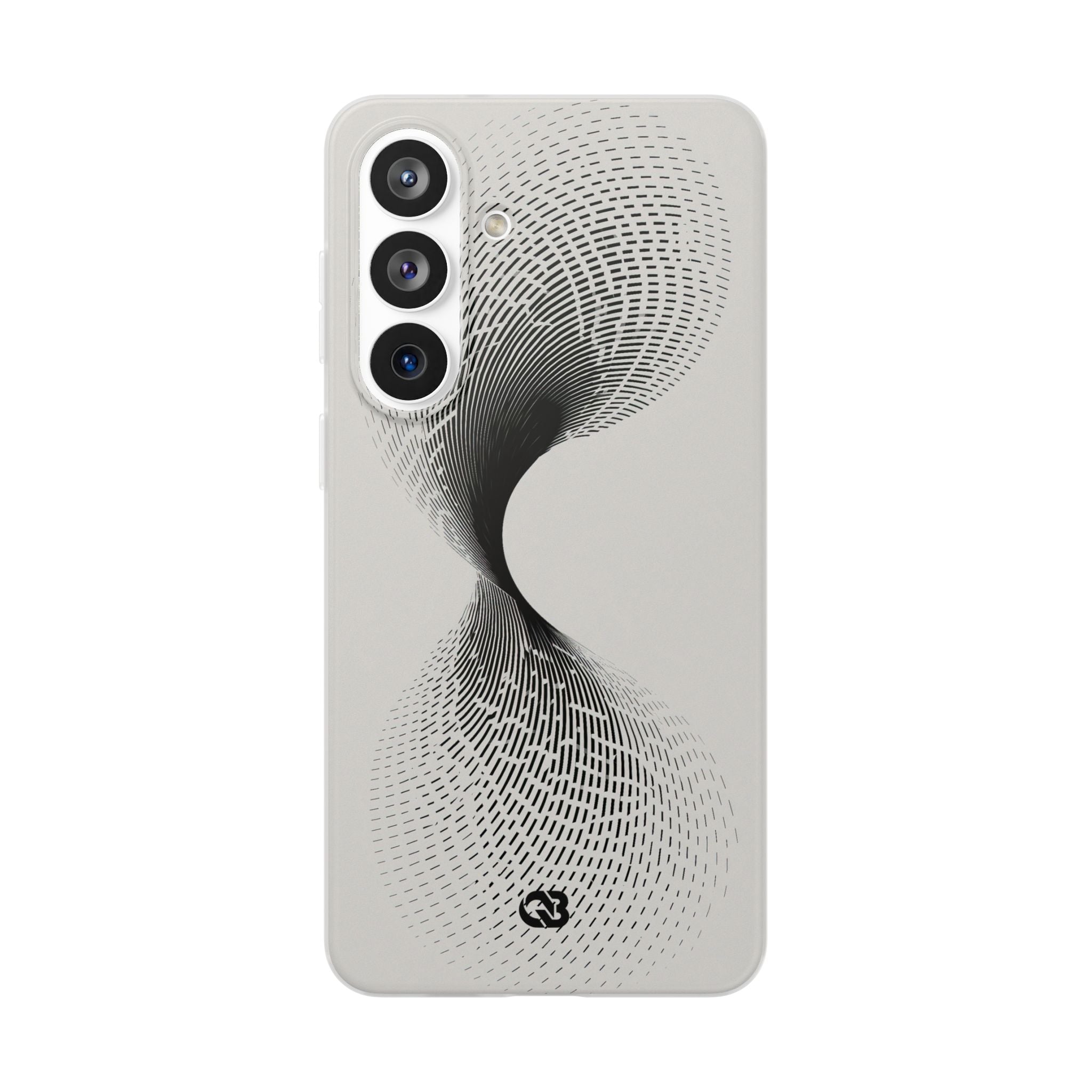 White Lite Phone Case for Samsung - Linear Torsion Grid